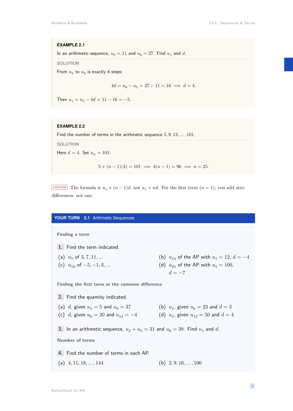 Chapter 2, Sequences & Series, page 3