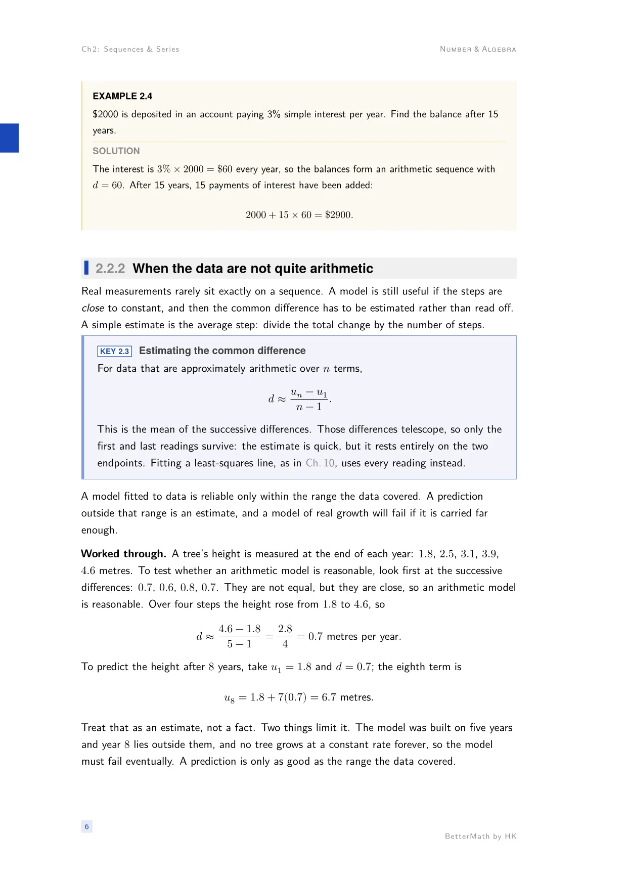 Chapter 2, Sequences & Series, page 6