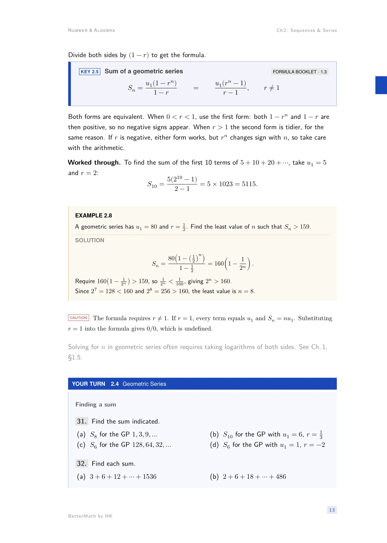 Chapter 2, Sequences & Series, page 13