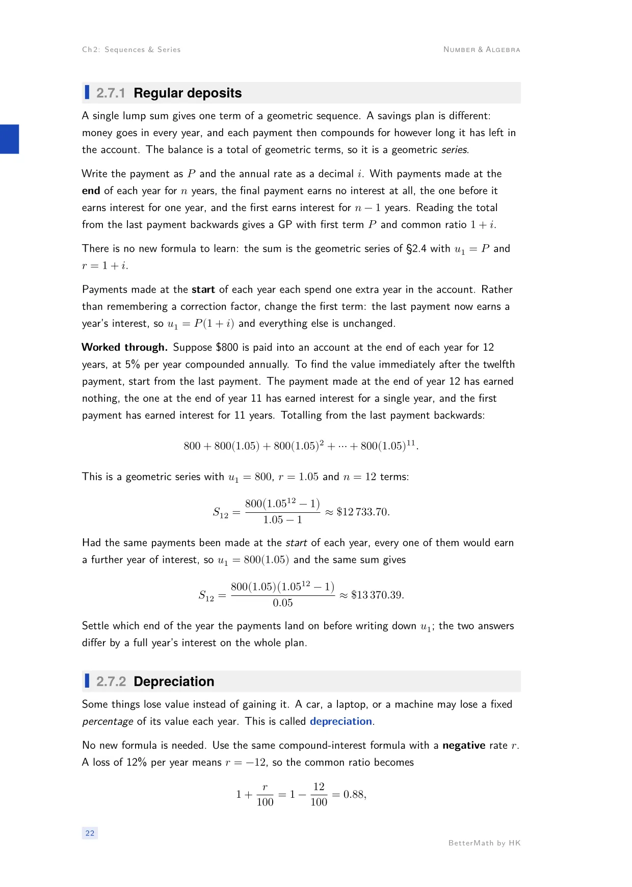 Chapter 2, Sequences & Series, page 22