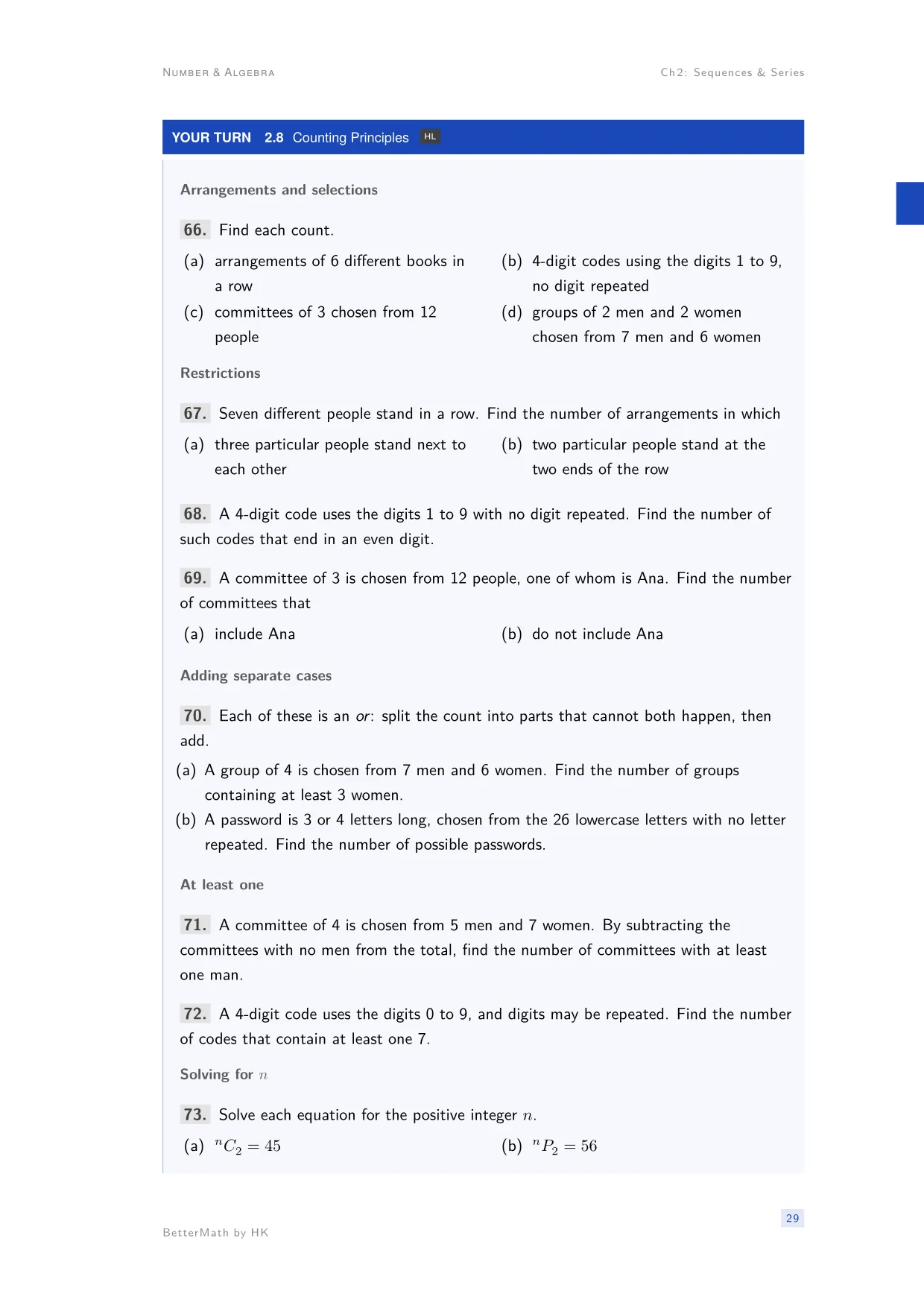 Chapter 2, Sequences & Series, page 29