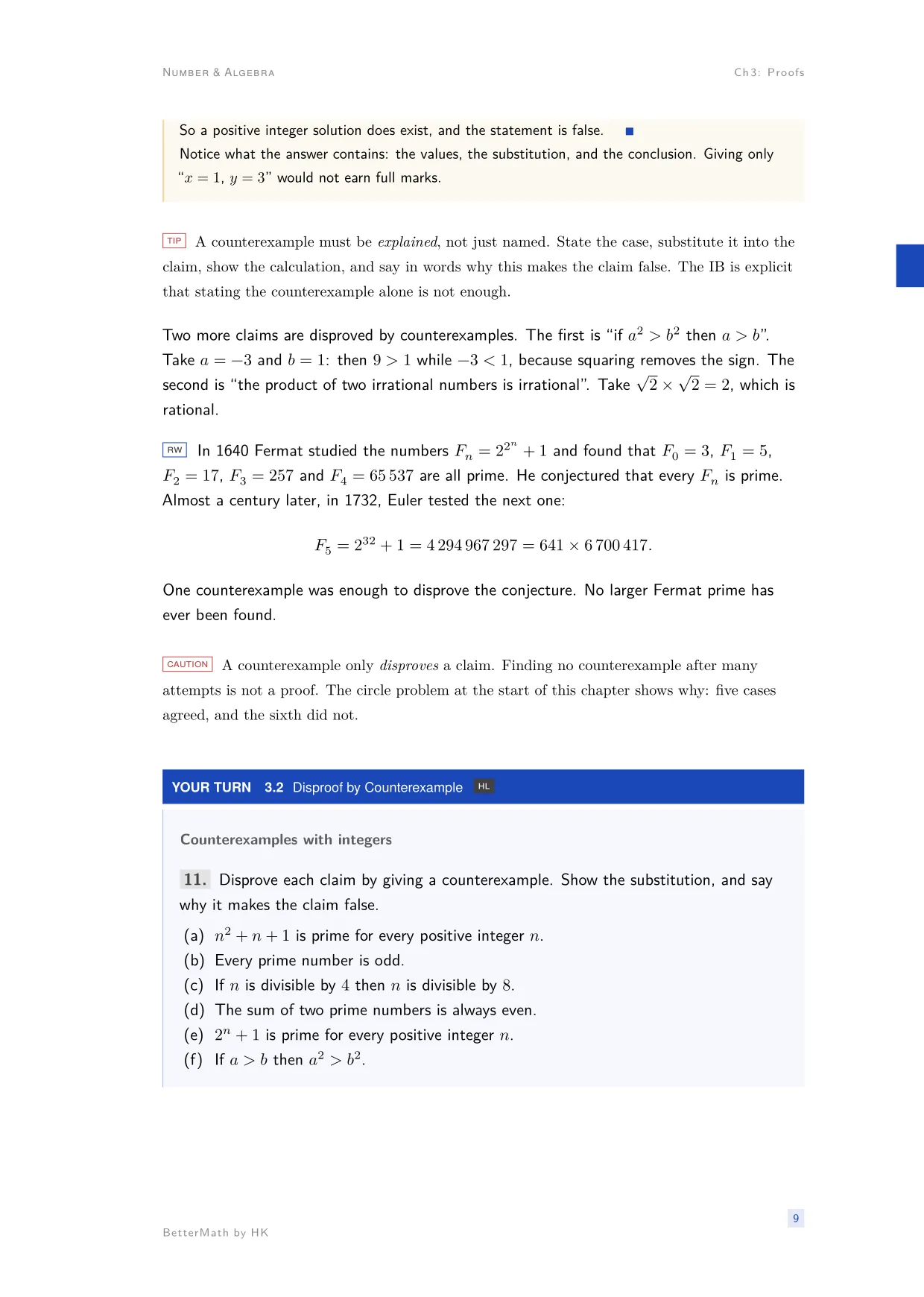 Chapter 3, Proofs, page 9