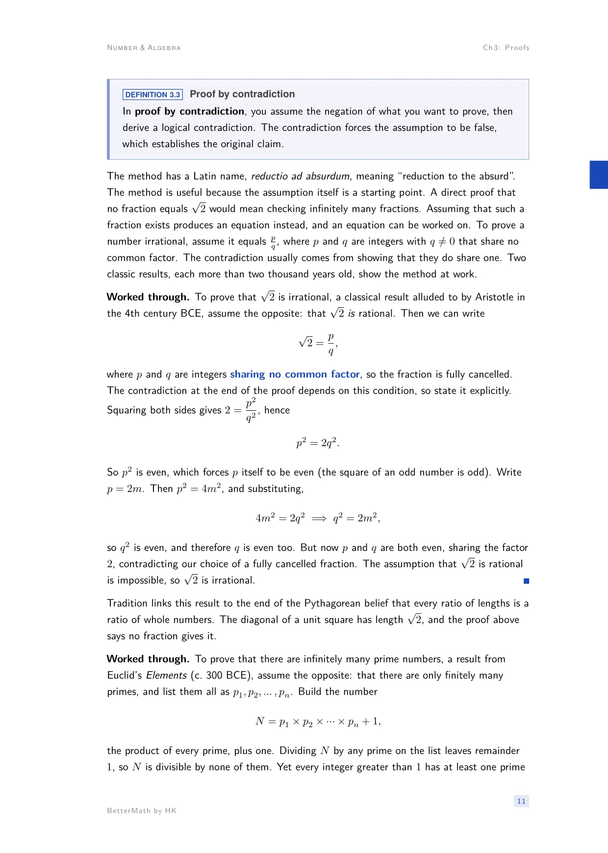 Chapter 3, Proofs, page 11