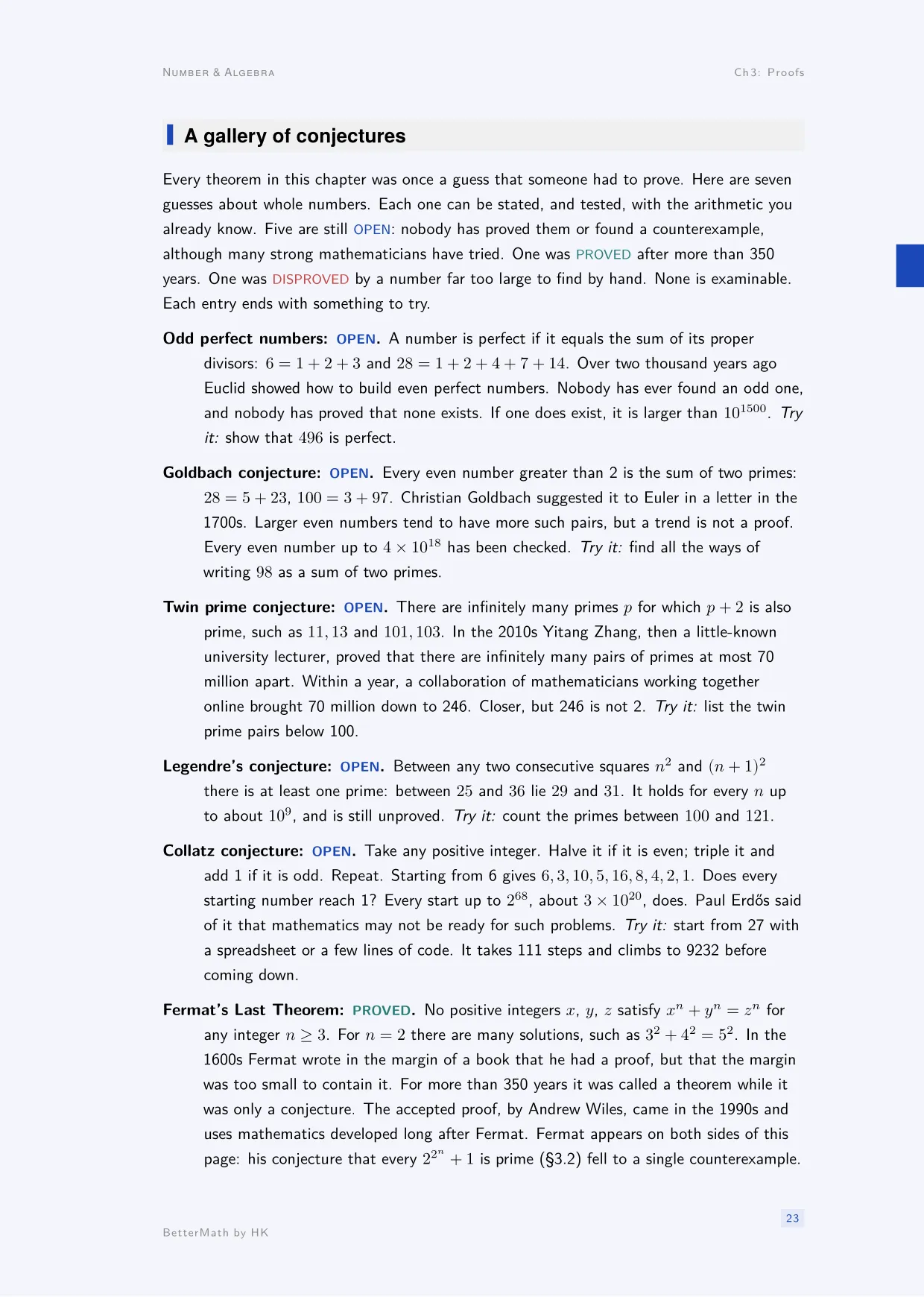 Chapter 3, Proofs, page 23