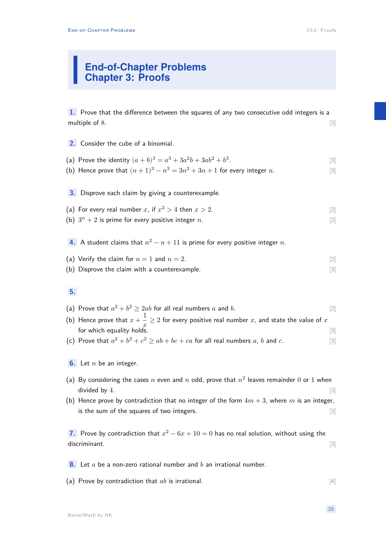 Chapter 3, Proofs, page 25