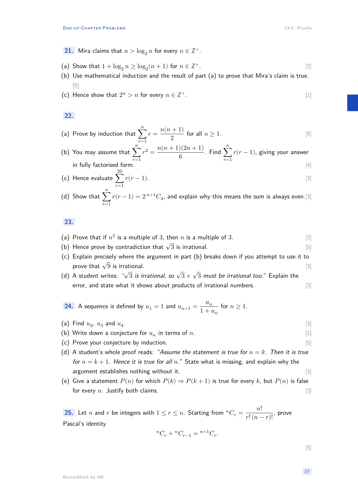 Chapter 3, Proofs, page 27