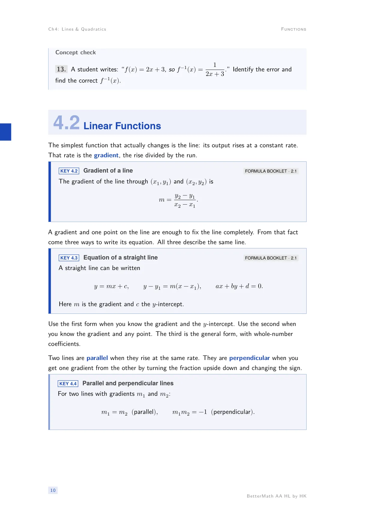 Chapter 4, Lines & Quadratics, page 10
