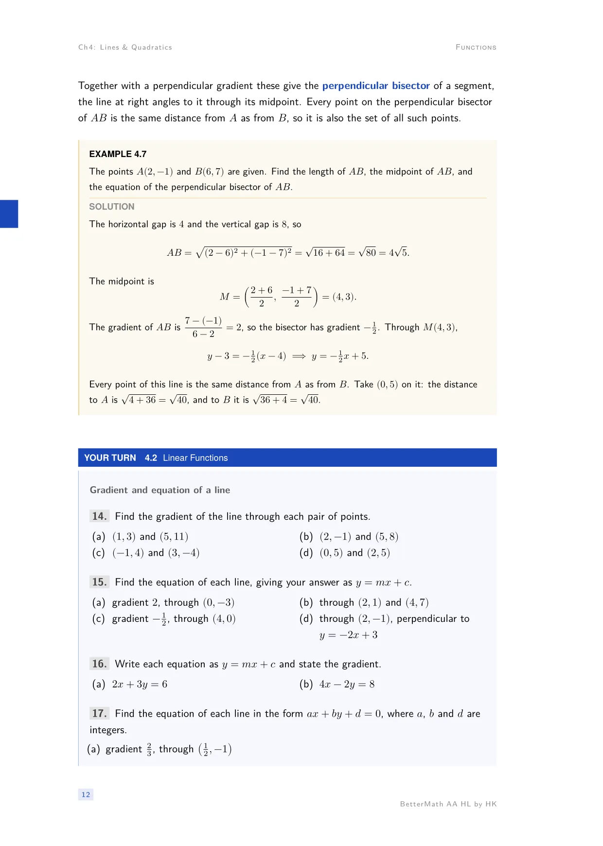 Chapter 4, Lines & Quadratics, page 12