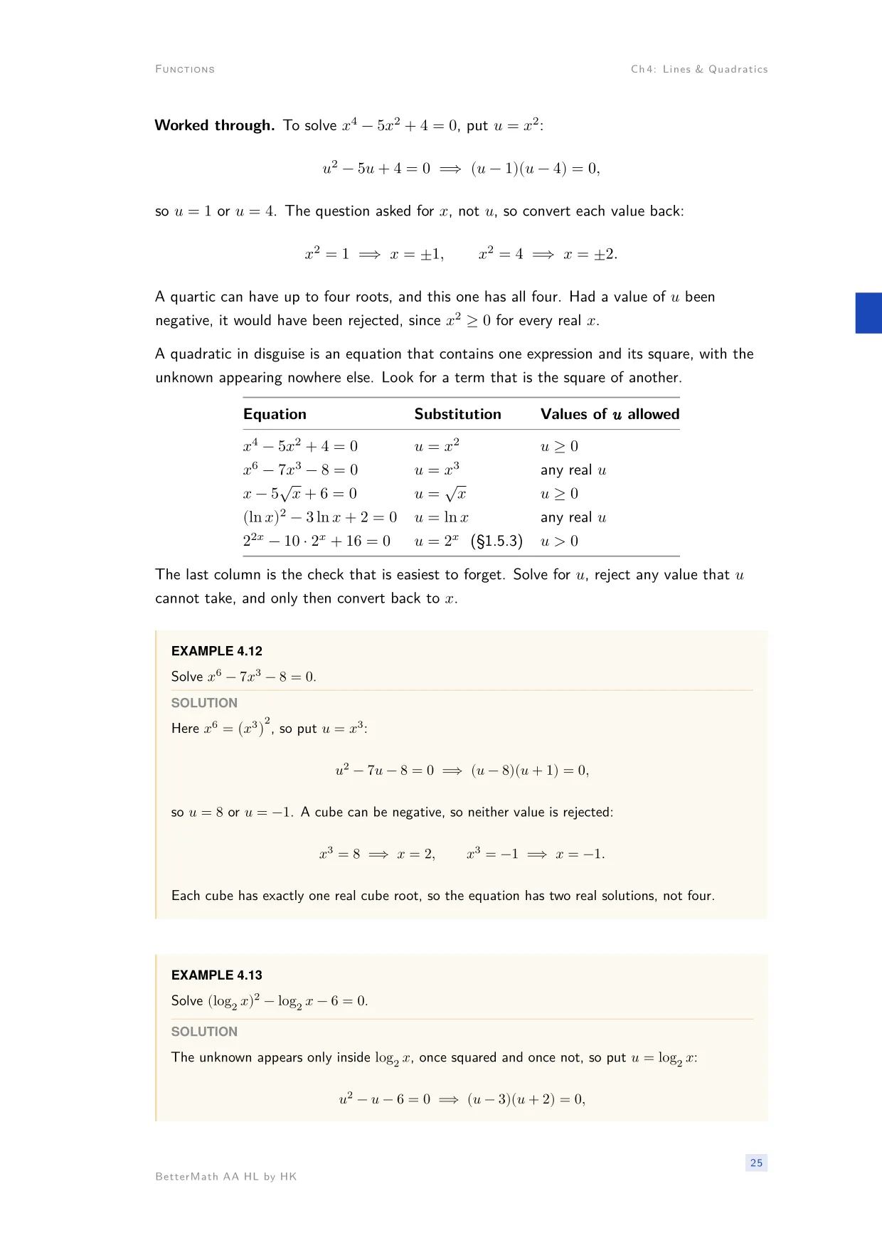 Chapter 4, Lines & Quadratics, page 25