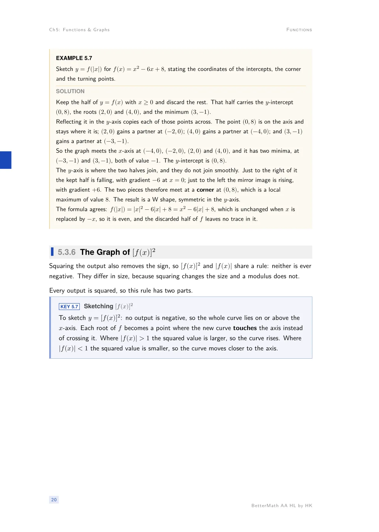 Chapter 5, Functions & Graphs, page 20