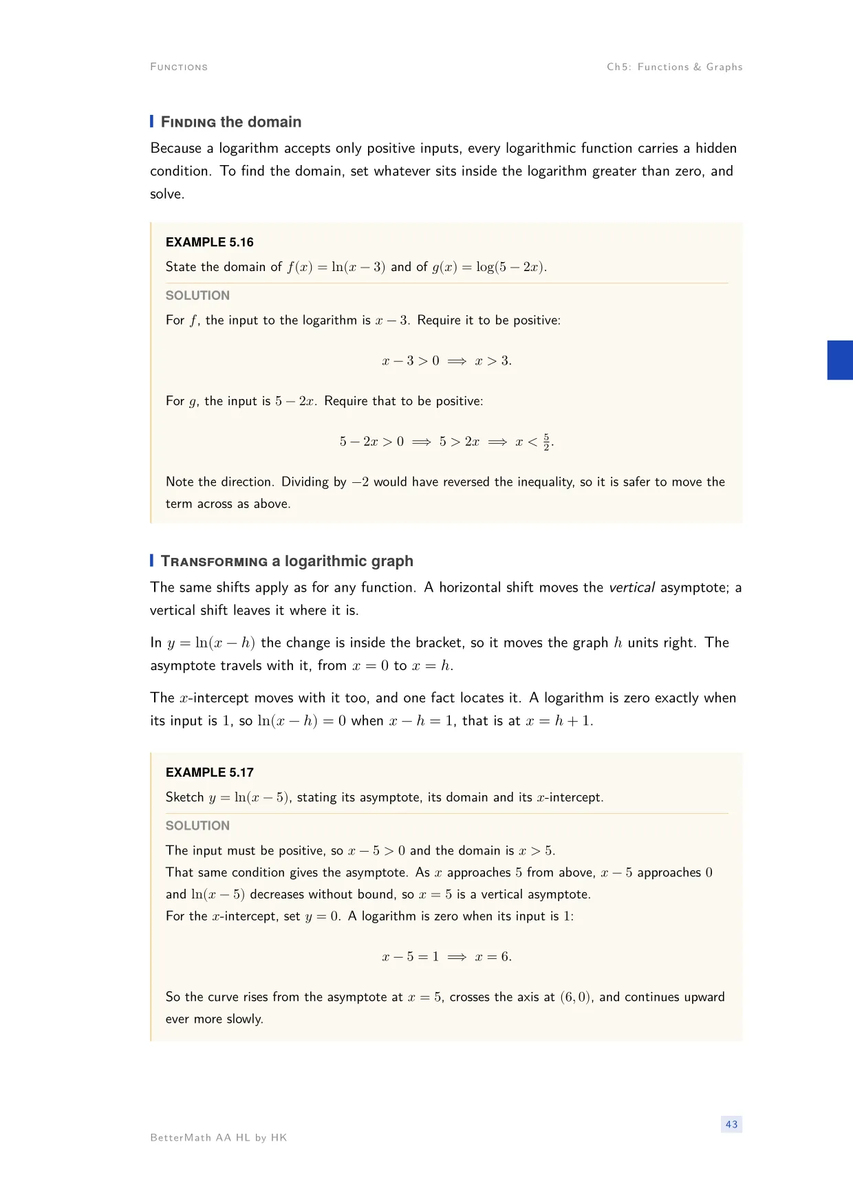 Chapter 5, Functions & Graphs, page 43