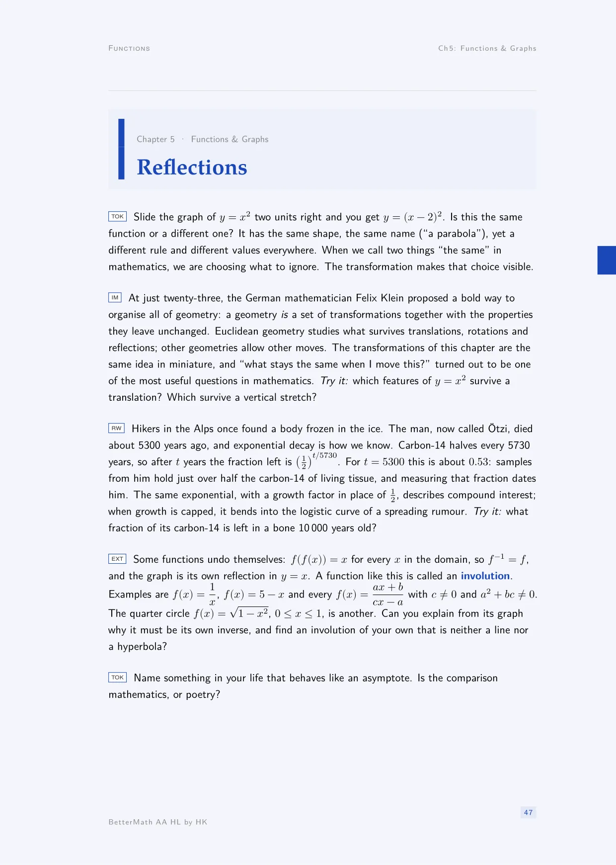 Chapter 5, Functions & Graphs, page 47