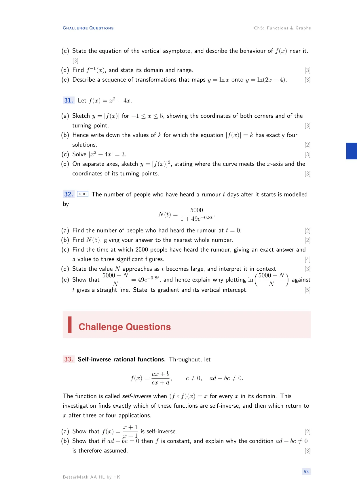 Chapter 5, Functions & Graphs, page 53