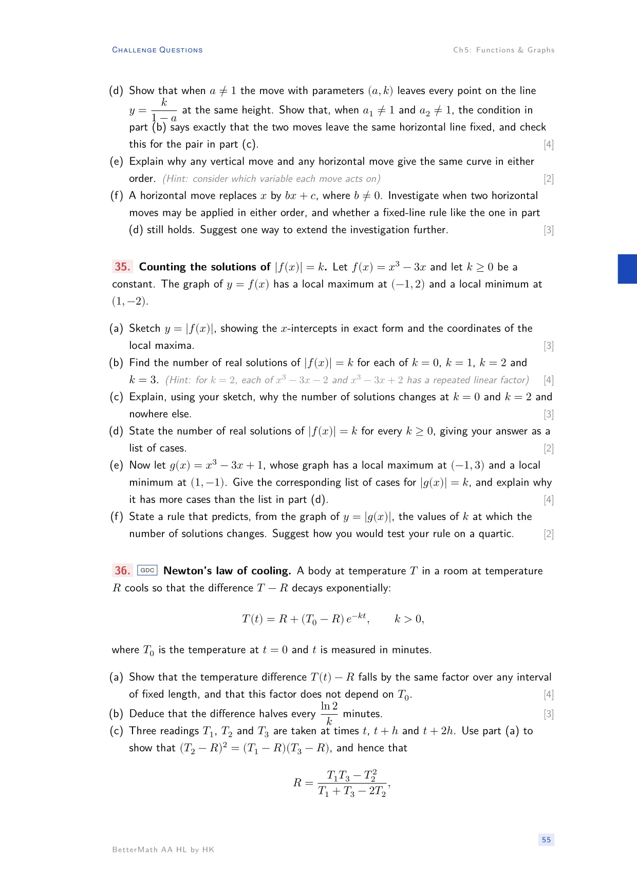 Chapter 5, Functions & Graphs, page 55