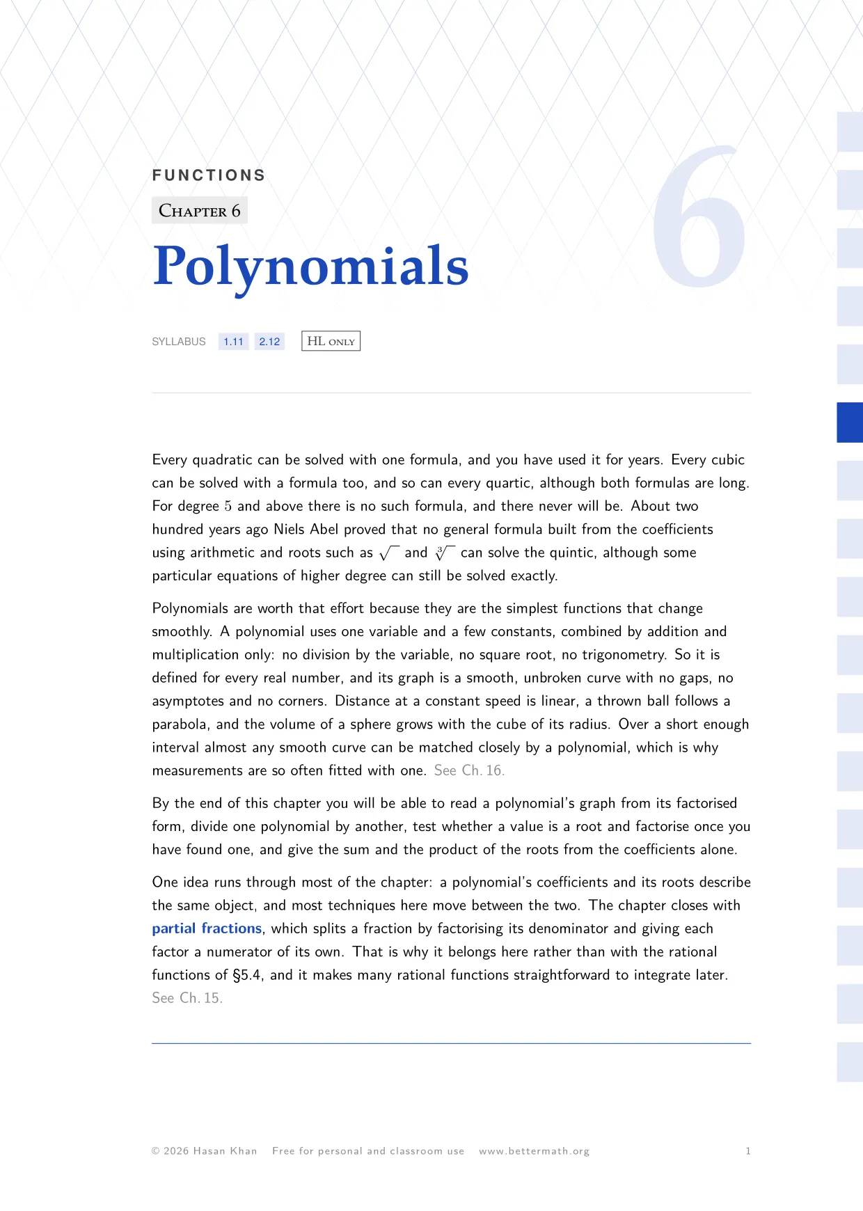 Chapter 6, Polynomials, page 1