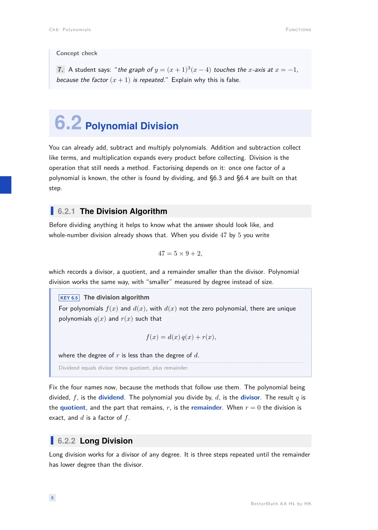 Chapter 6, Polynomials, page 8