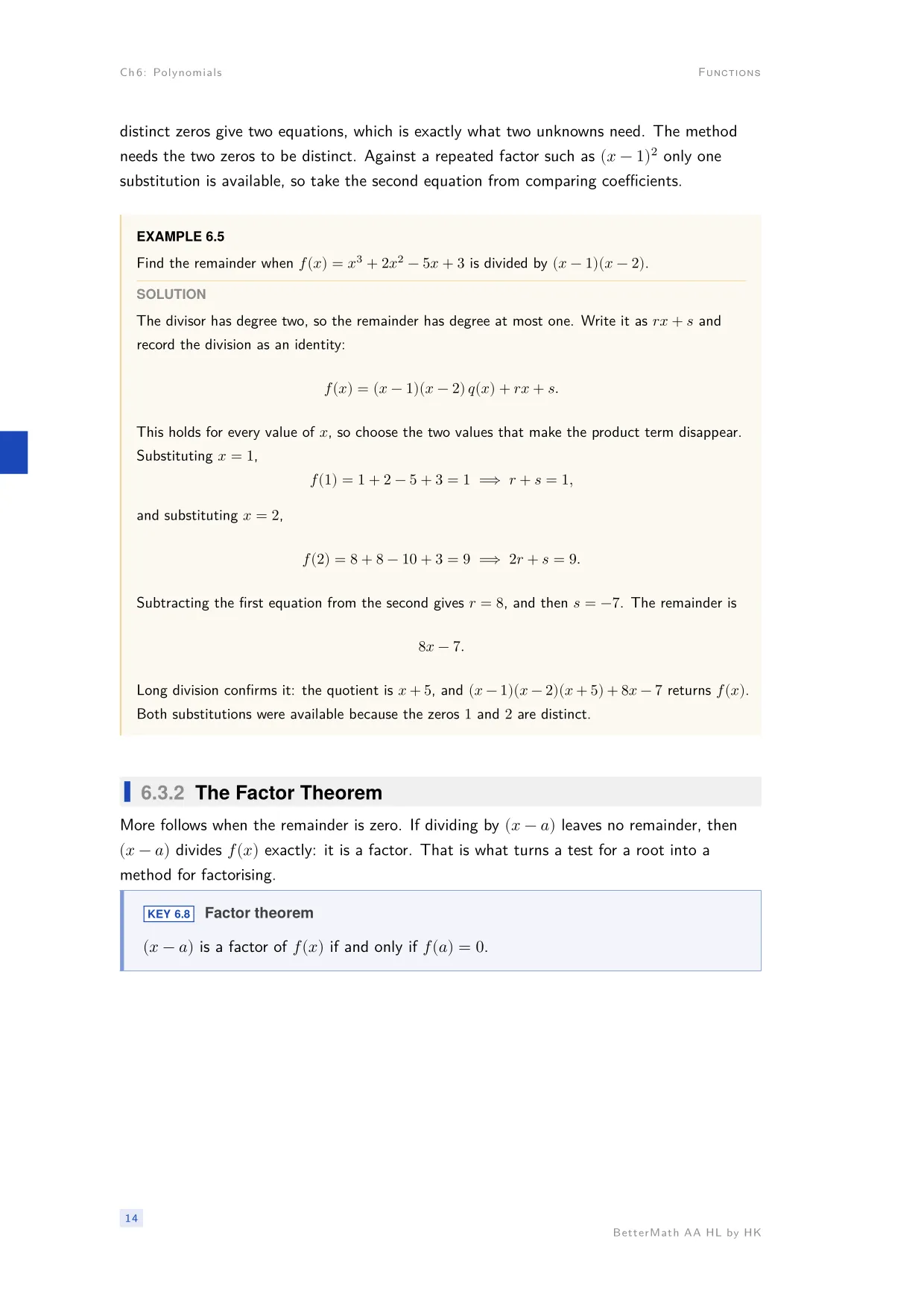 Chapter 6, Polynomials, page 14