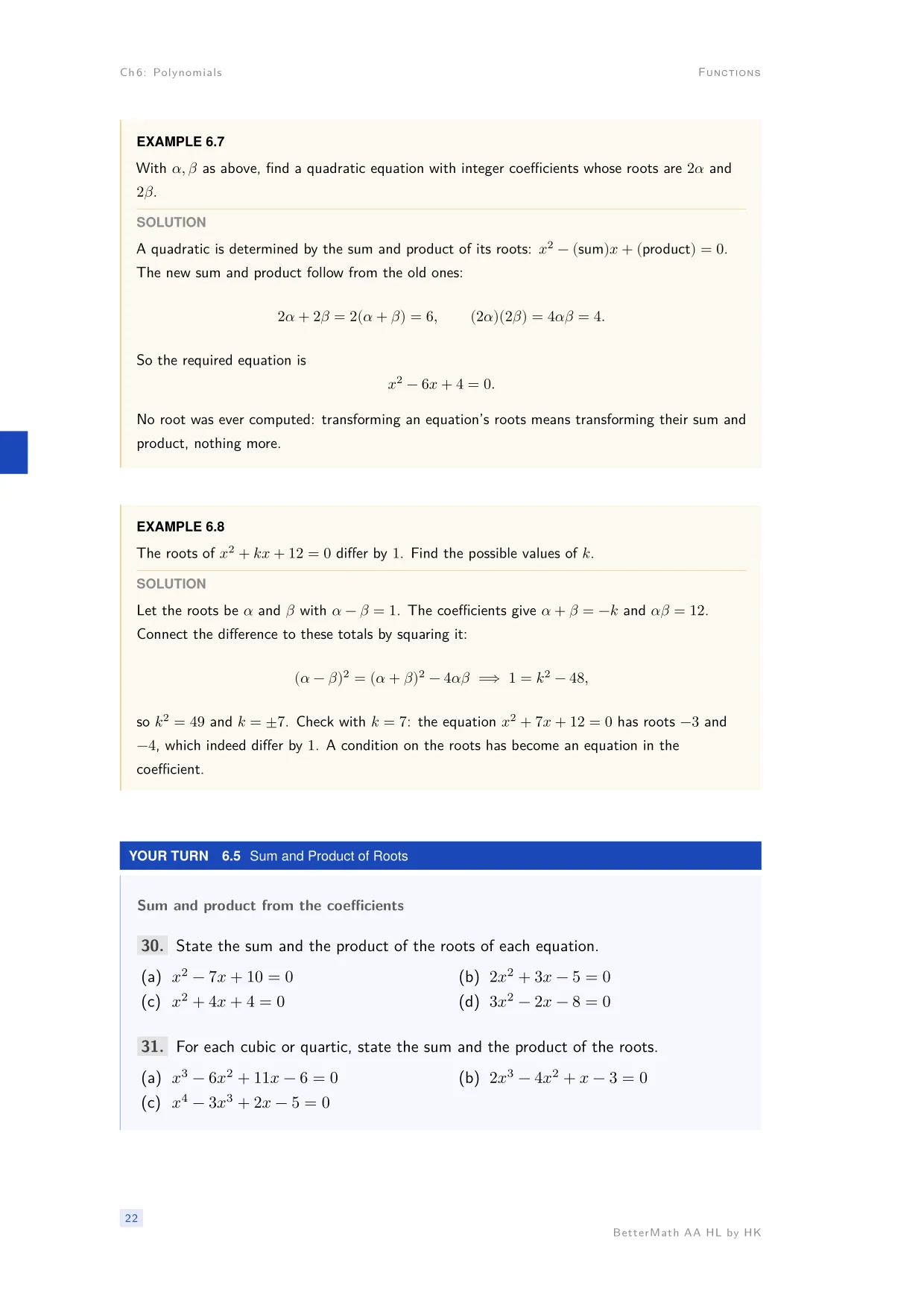 Chapter 6, Polynomials, page 22