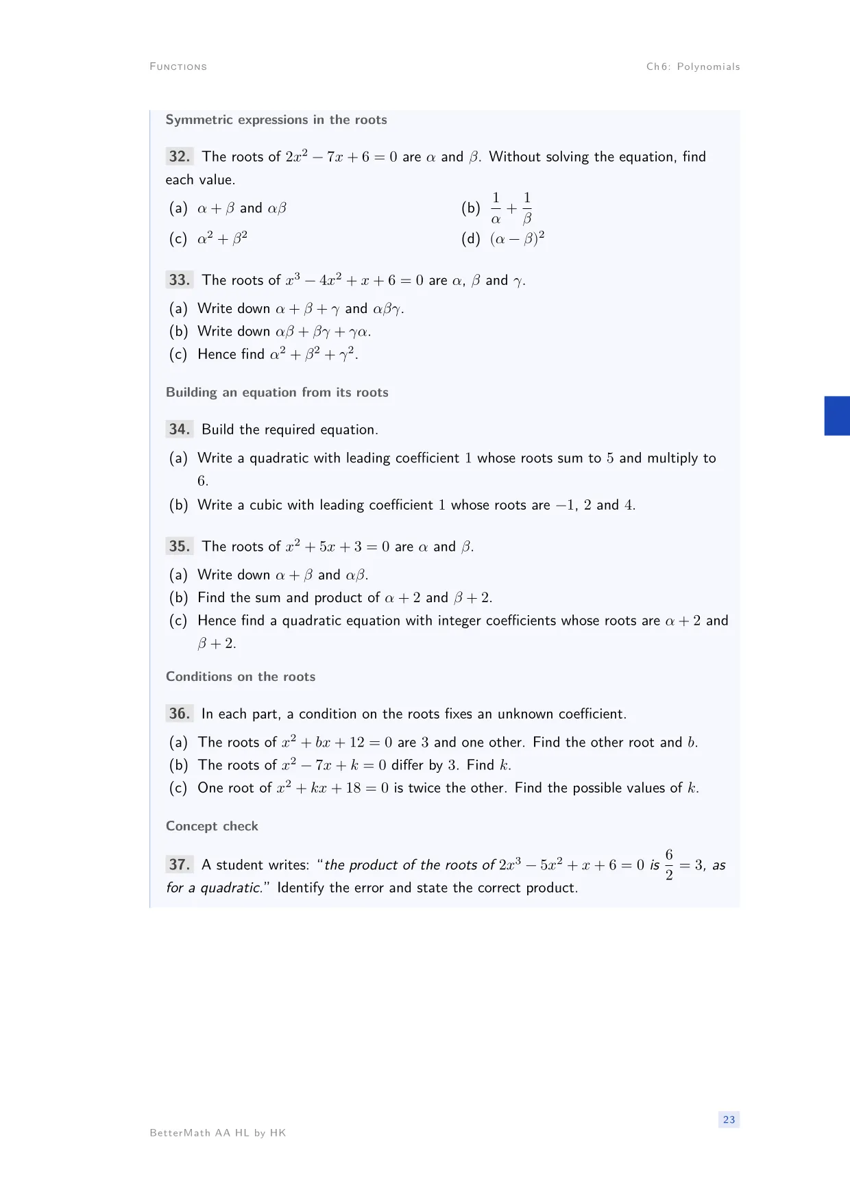 Chapter 6, Polynomials, page 23