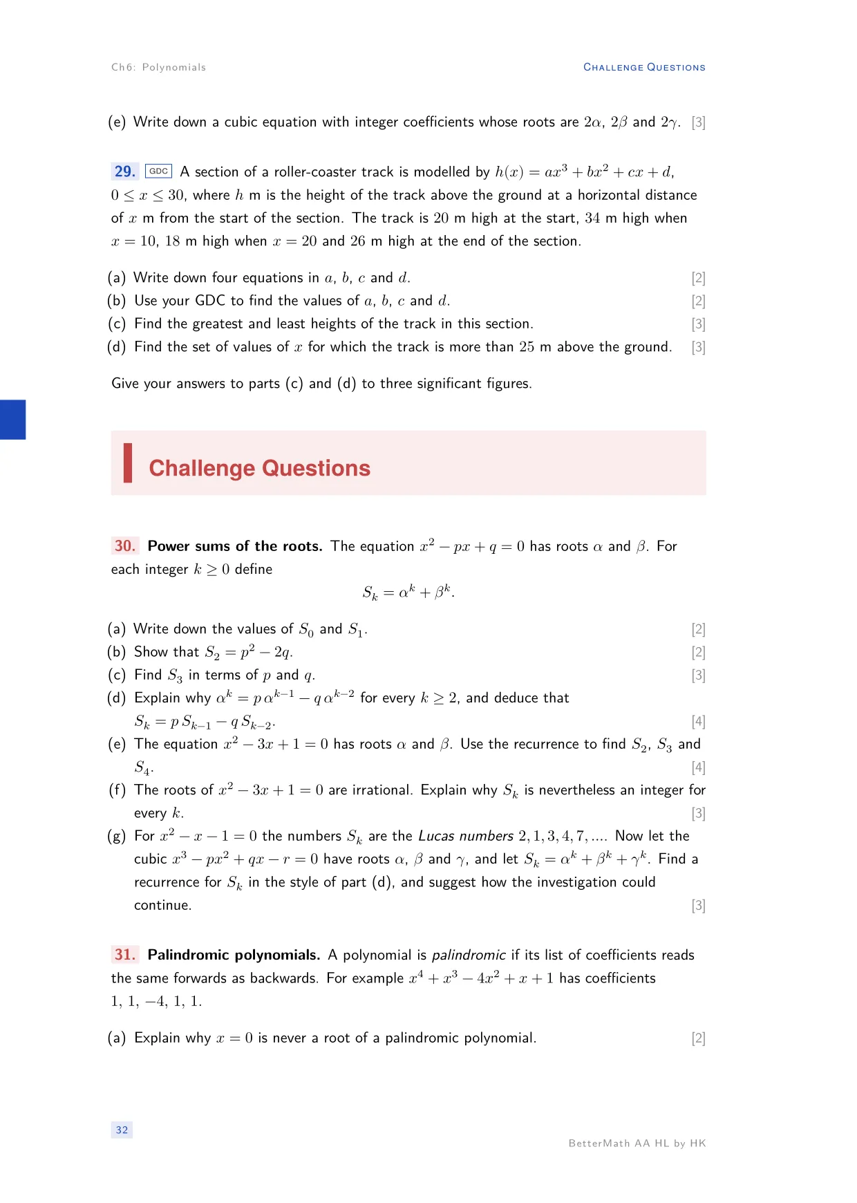 Chapter 6, Polynomials, page 32