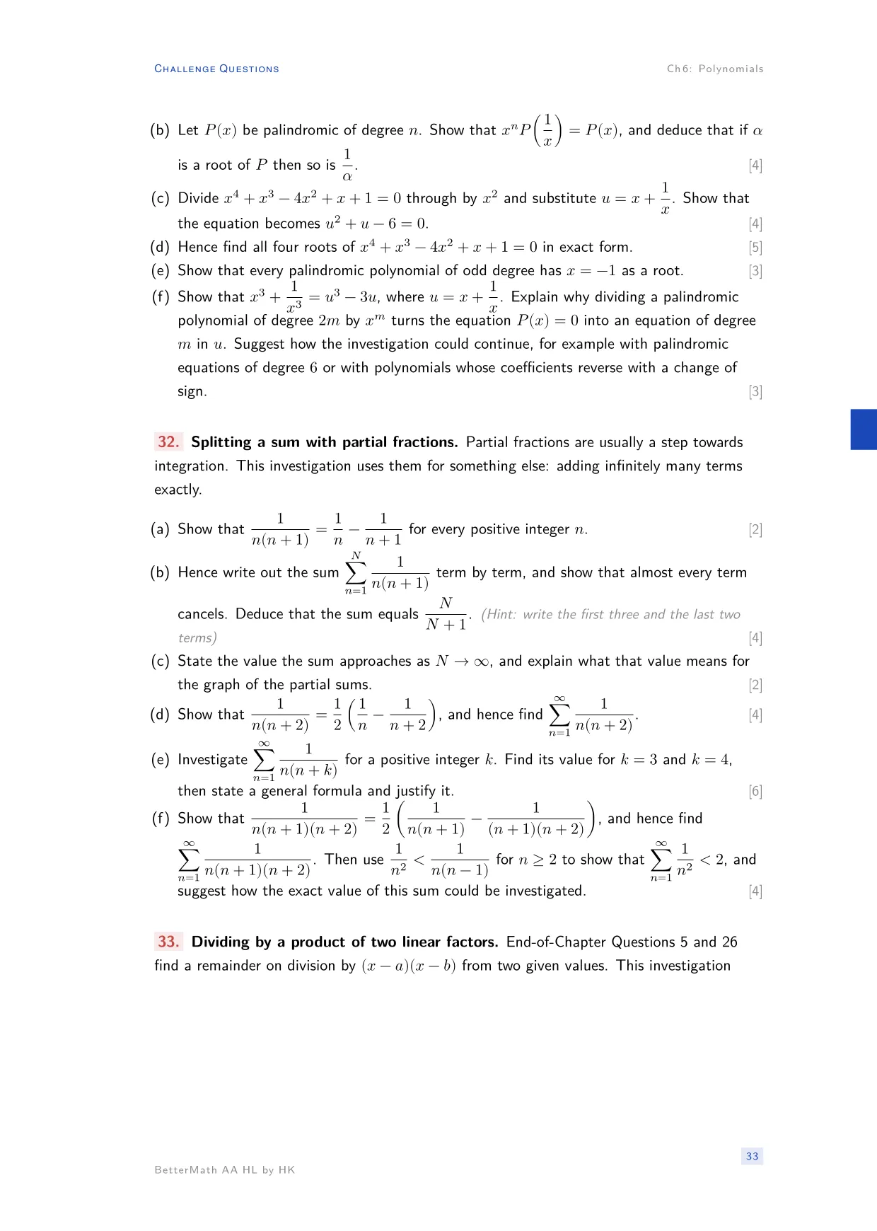 Chapter 6, Polynomials, page 33