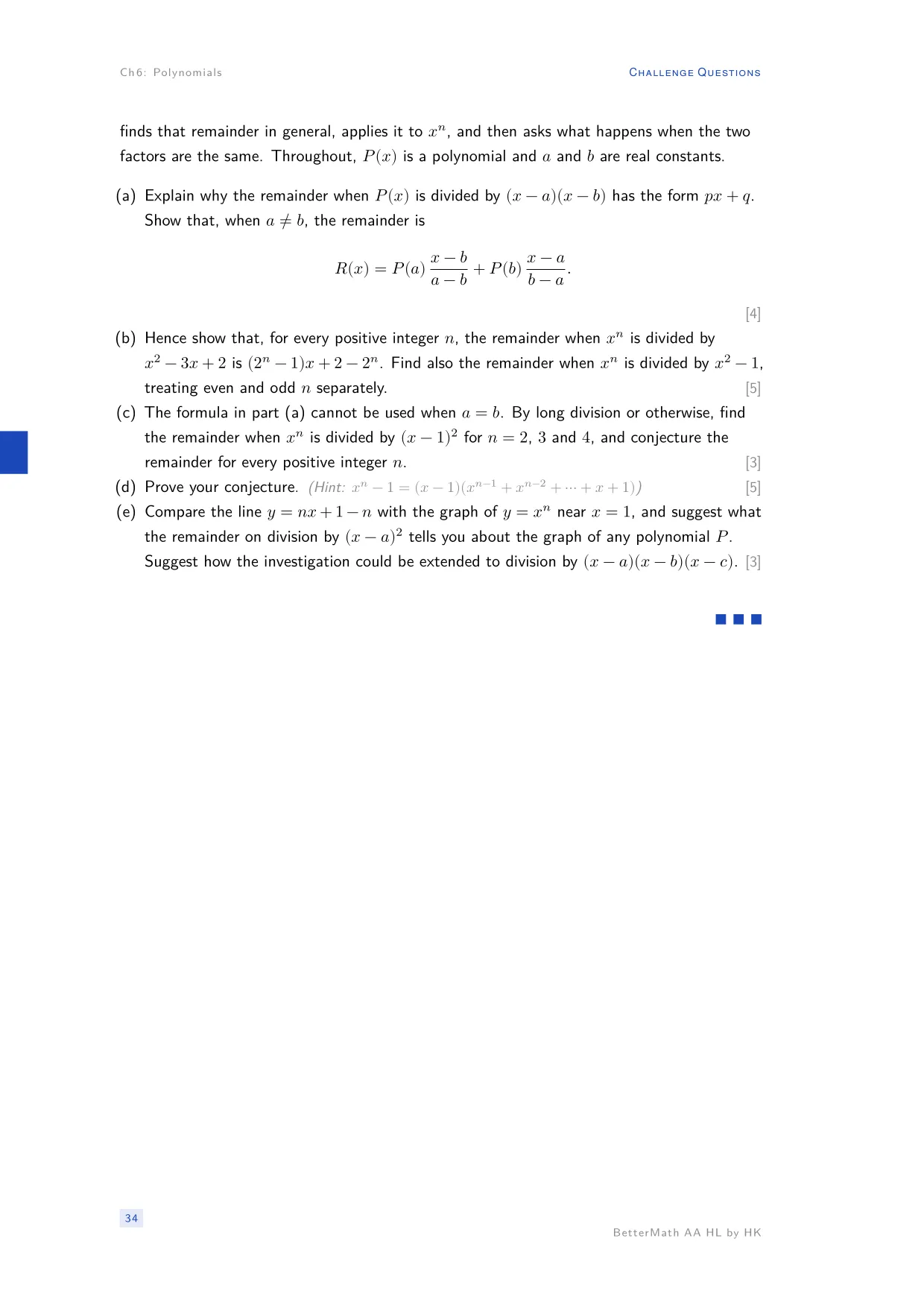Chapter 6, Polynomials, page 34