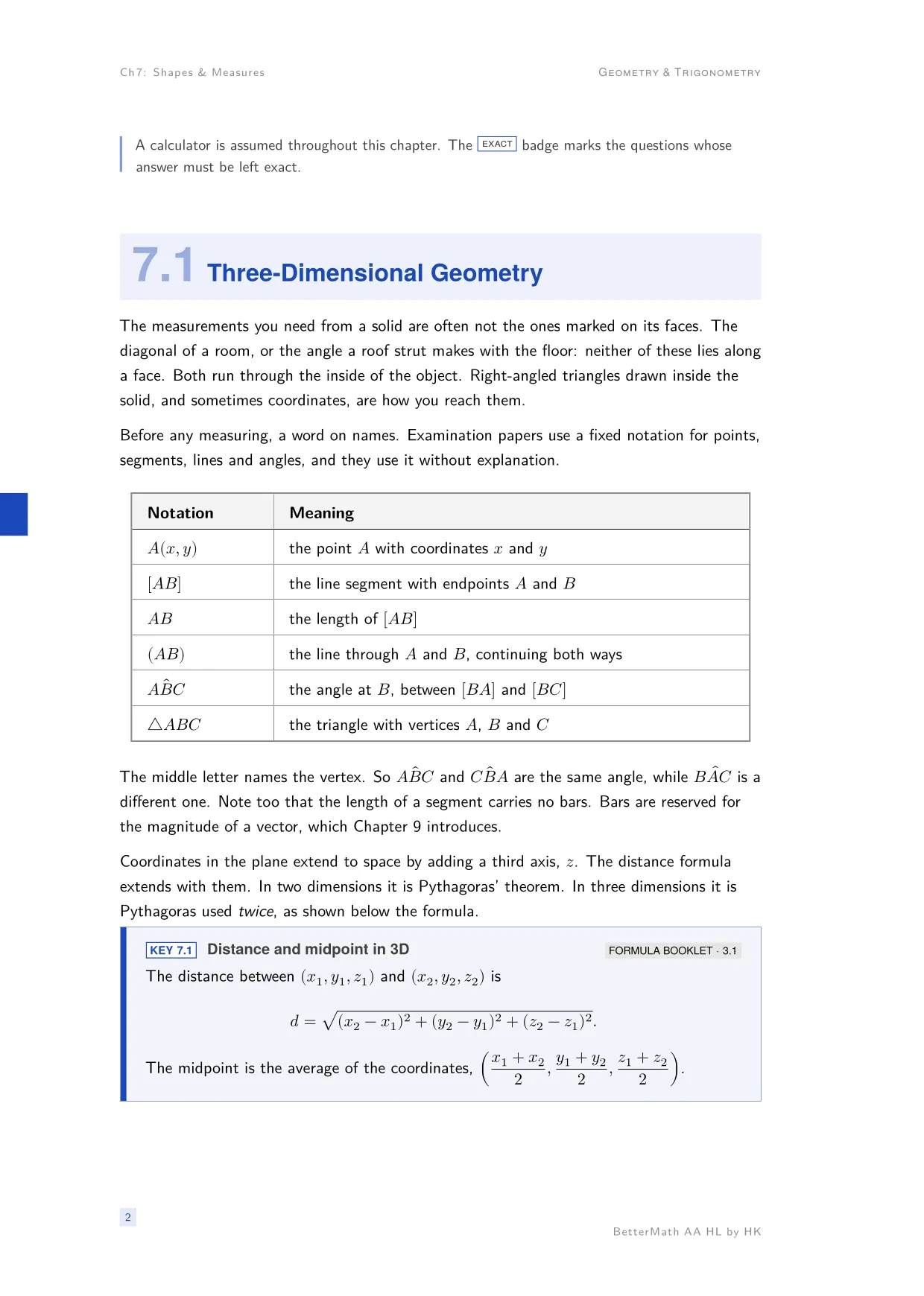 Chapter 7, Shapes & Measures, page 2