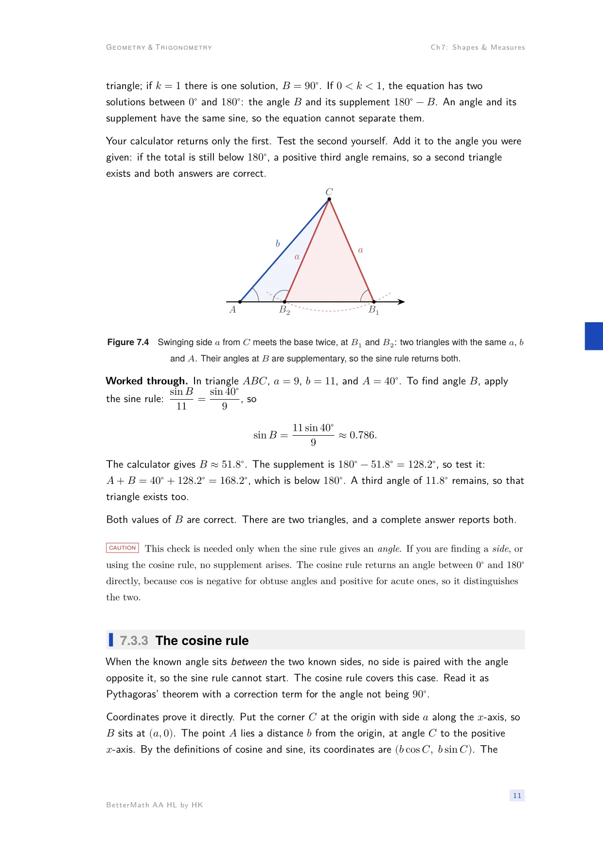 Chapter 7, Shapes & Measures, page 11