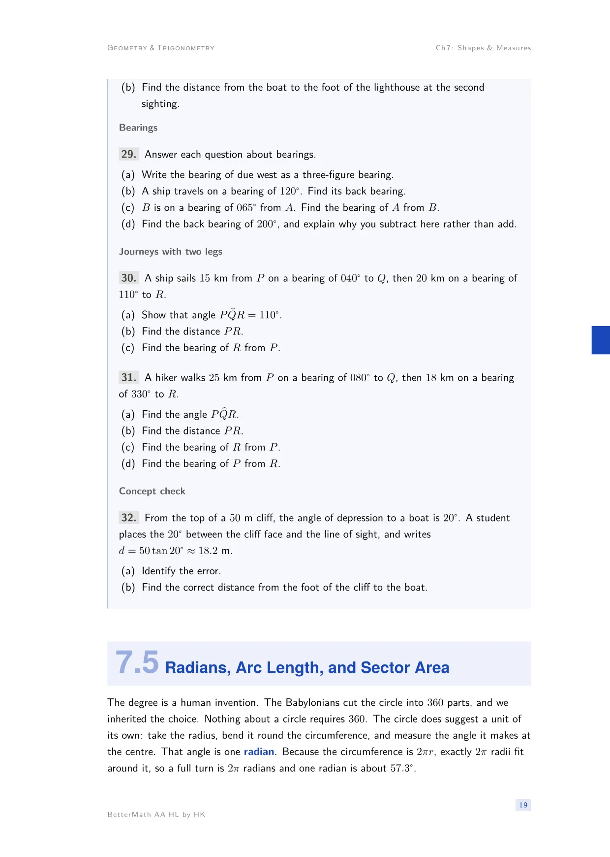 Chapter 7, Shapes & Measures, page 19