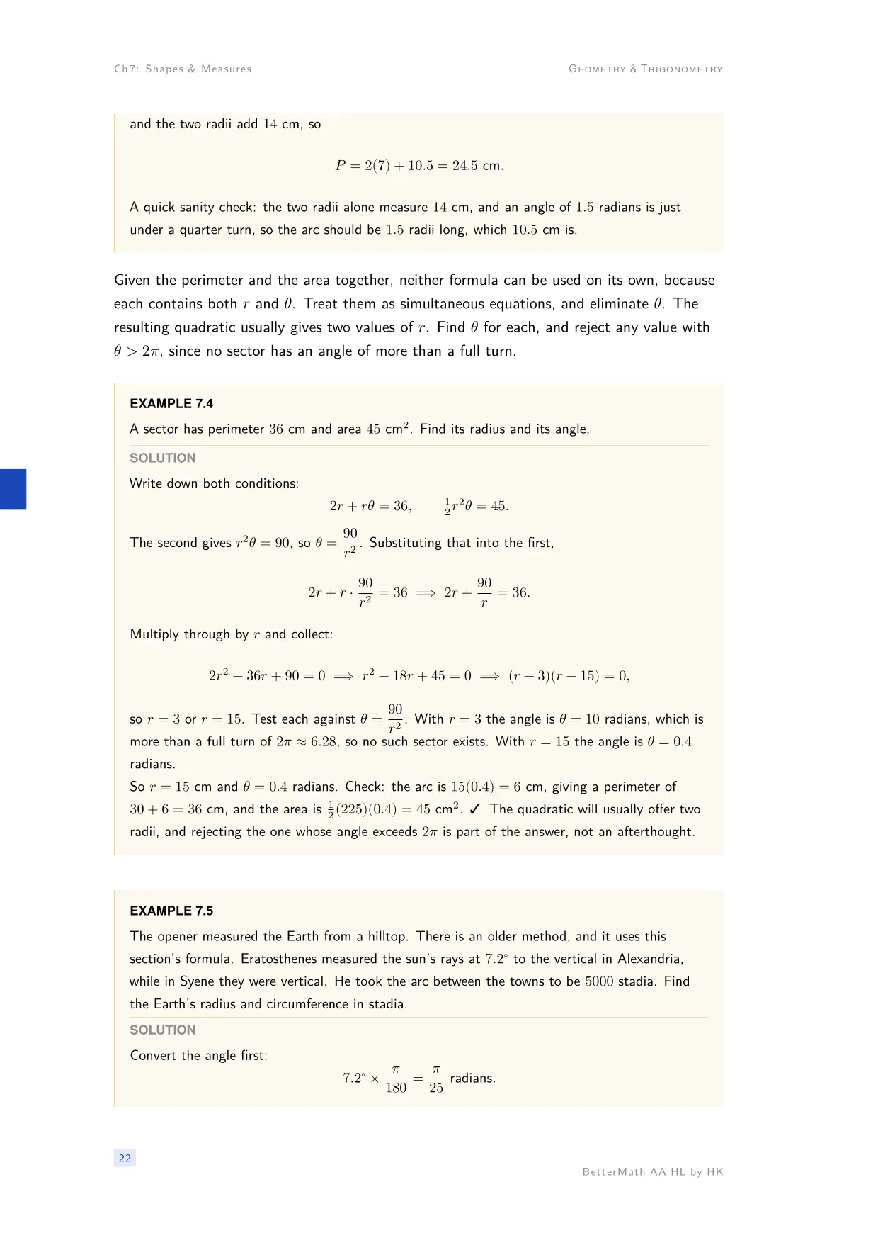 Chapter 7, Shapes & Measures, page 22