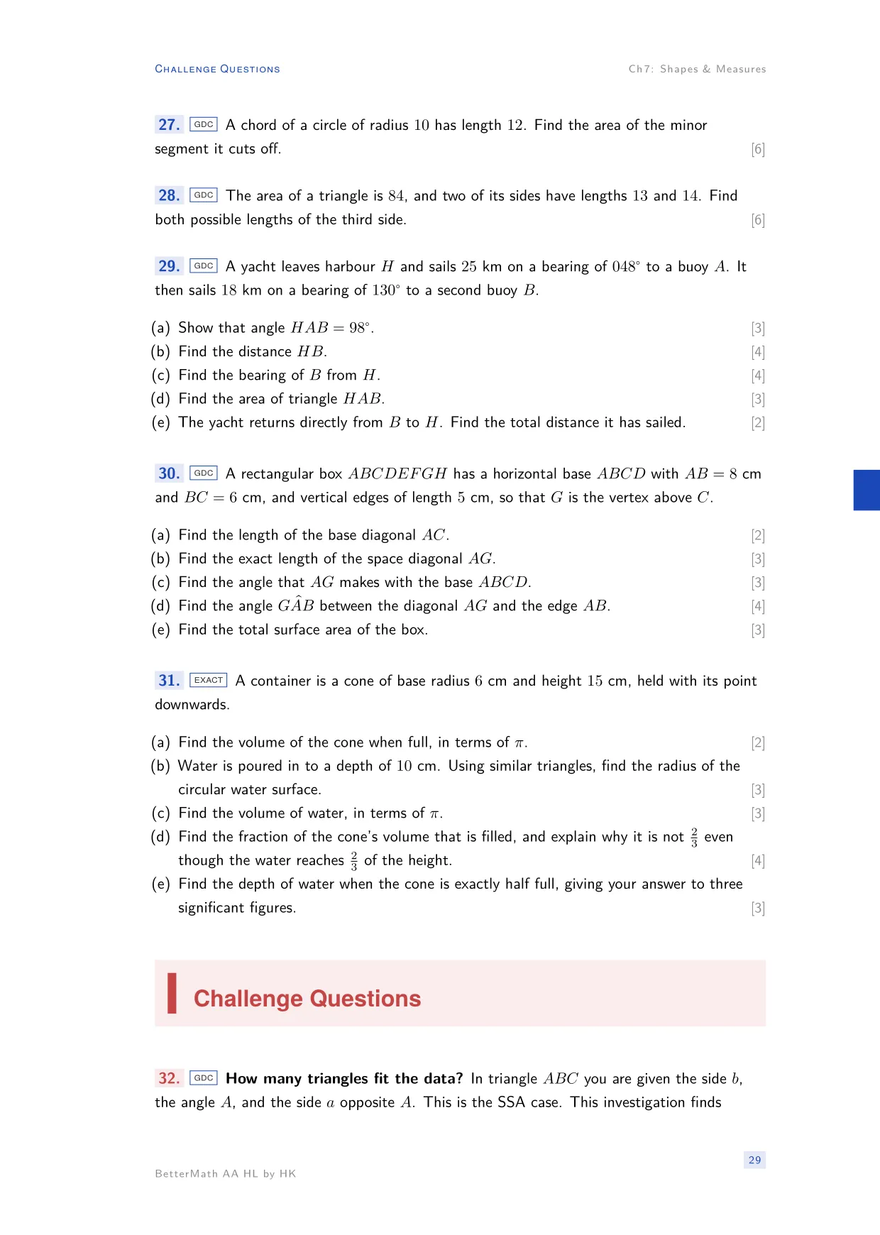 Chapter 7, Shapes & Measures, page 29