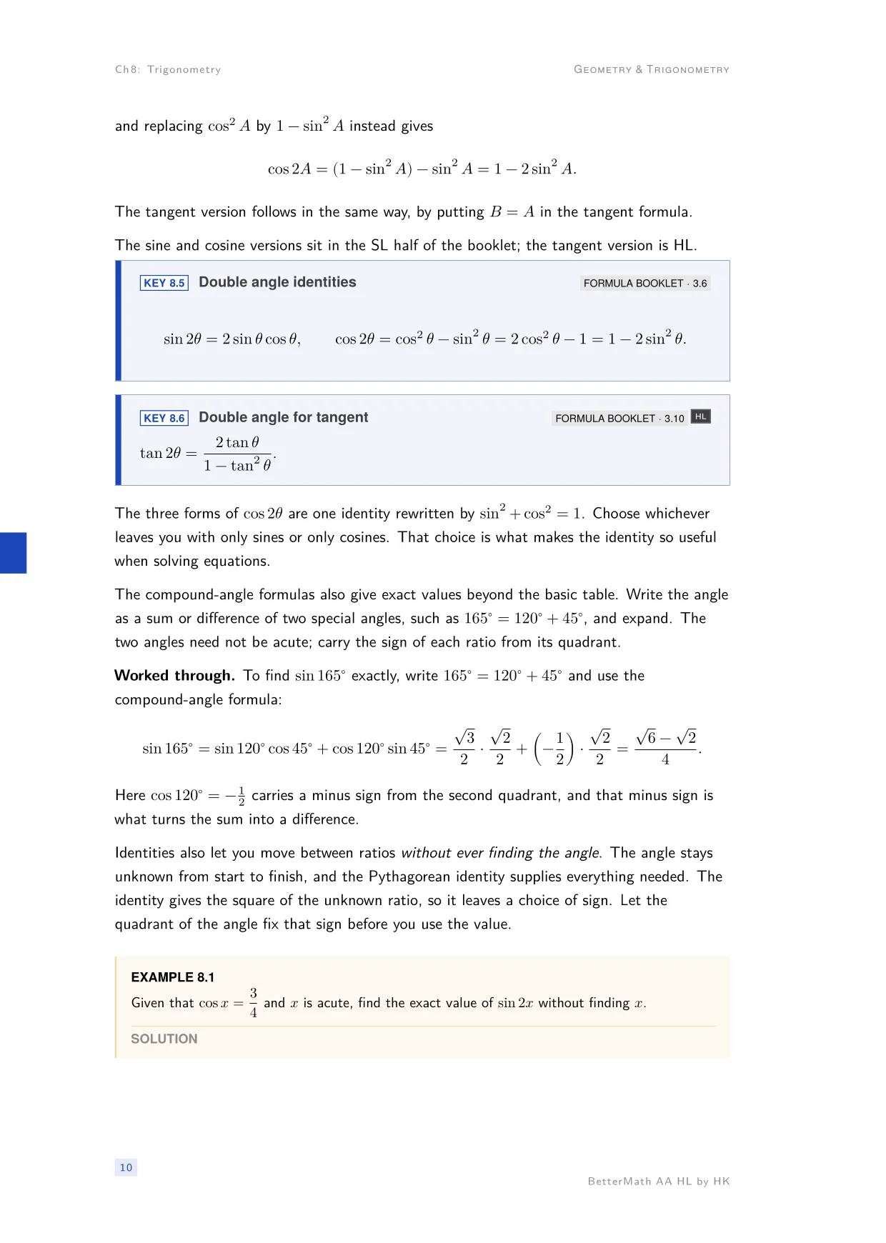Chapter 8, Trigonometry, page 10