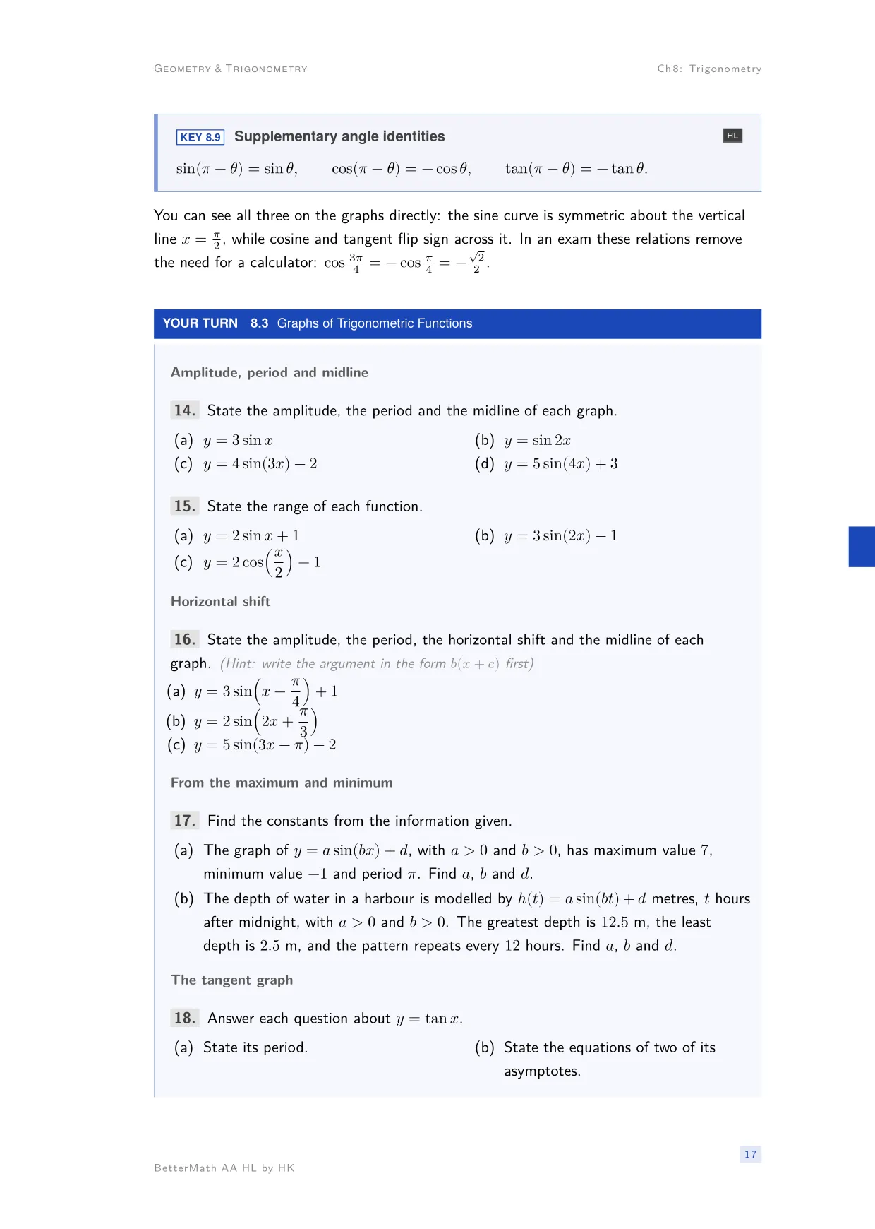 Chapter 8, Trigonometry, page 17