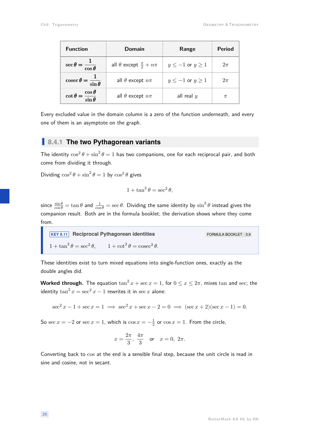 Chapter 8, Trigonometry, page 20