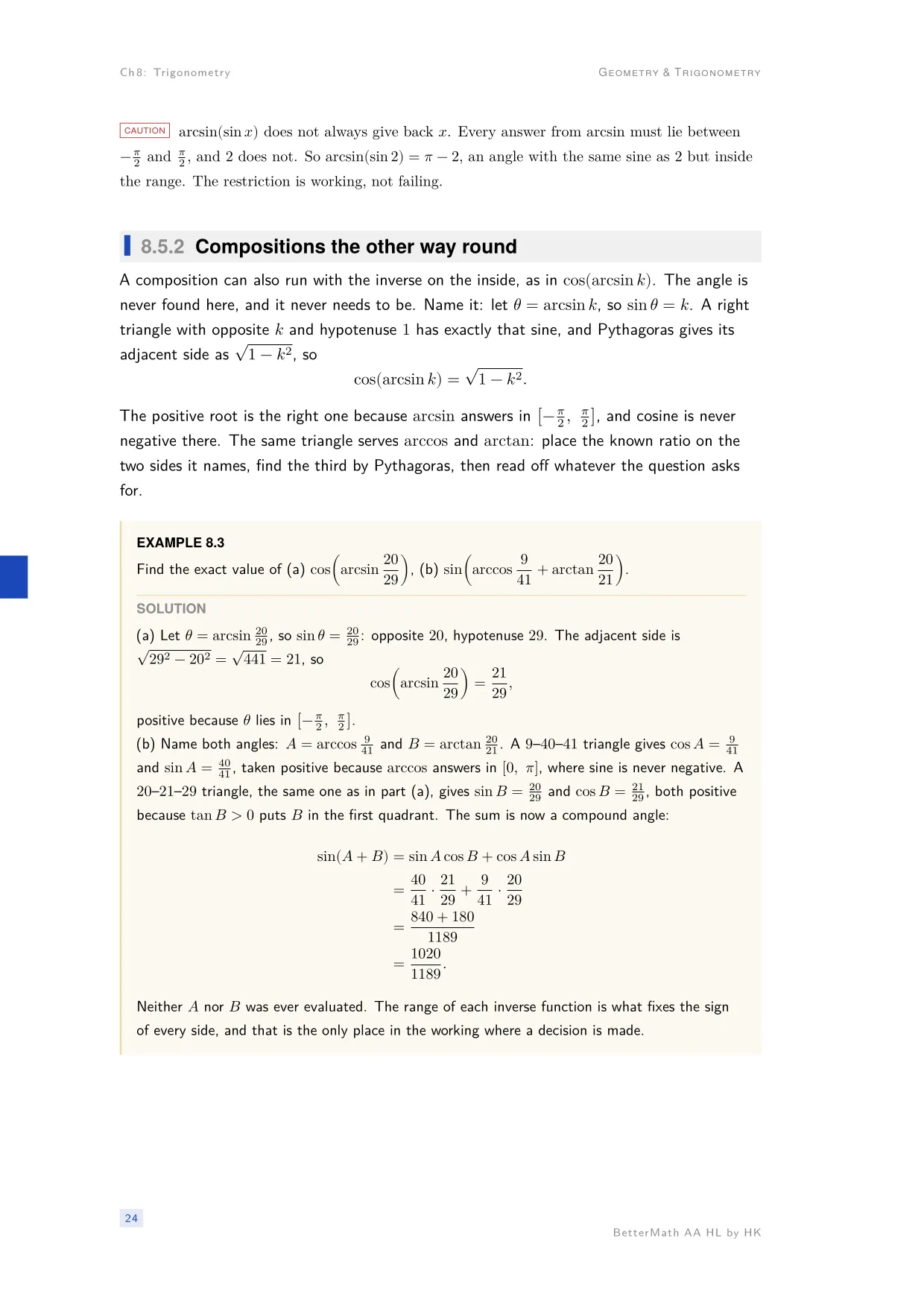 Chapter 8, Trigonometry, page 24