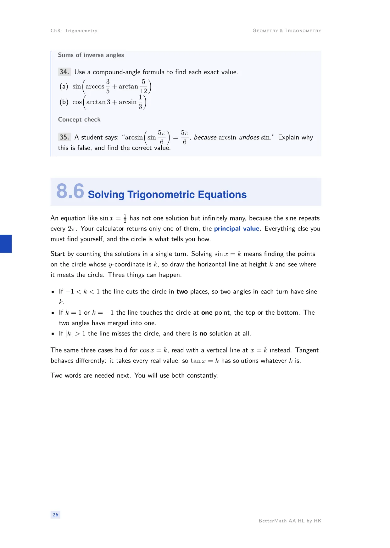 Chapter 8, Trigonometry, page 26