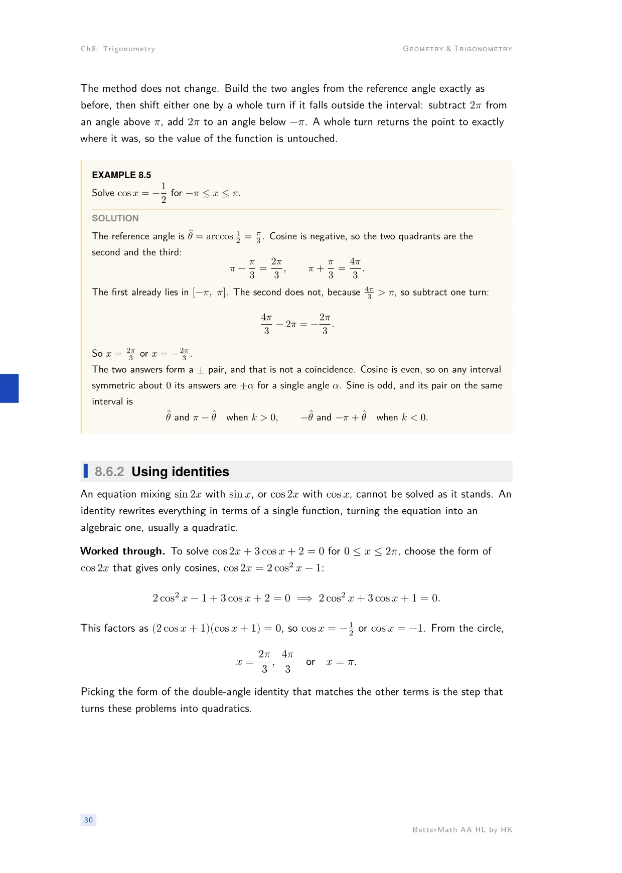 Chapter 8, Trigonometry, page 30