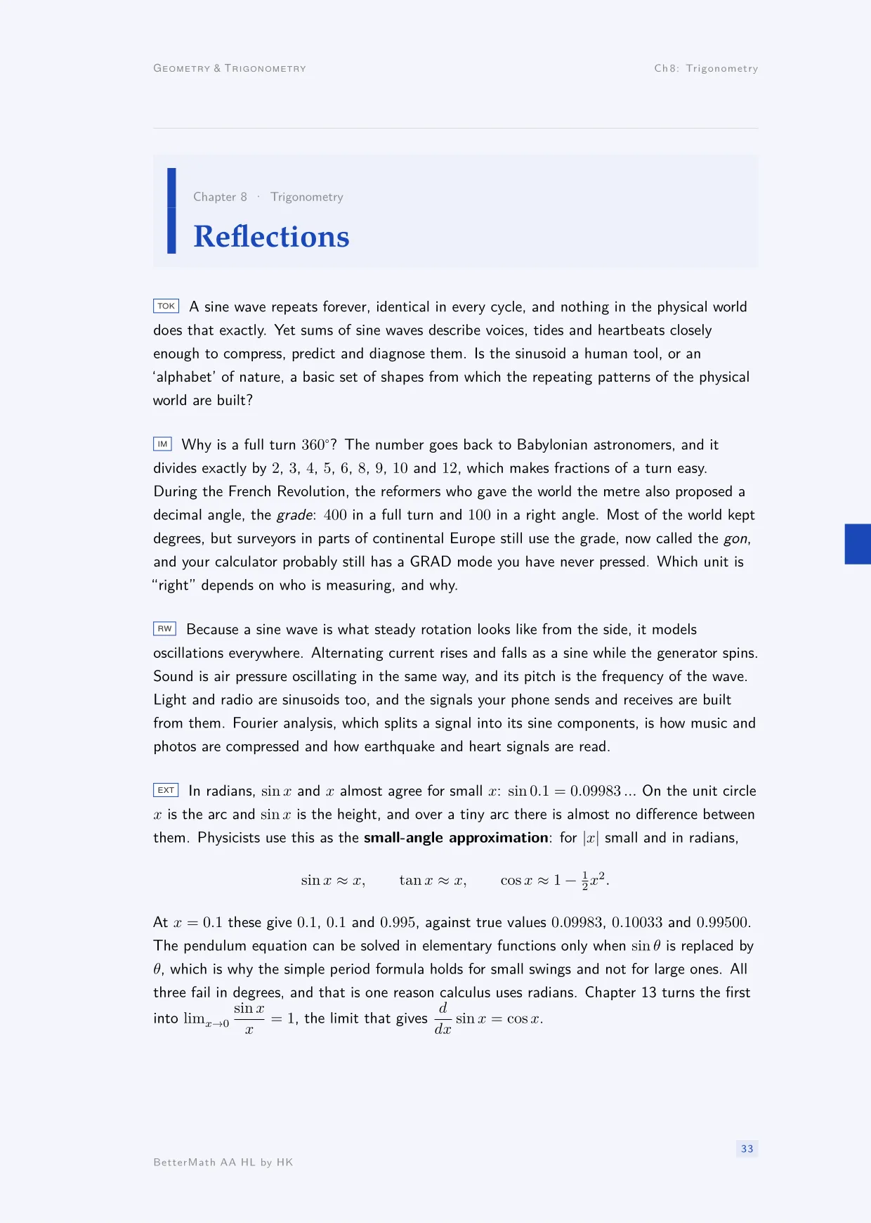 Chapter 8, Trigonometry, page 33