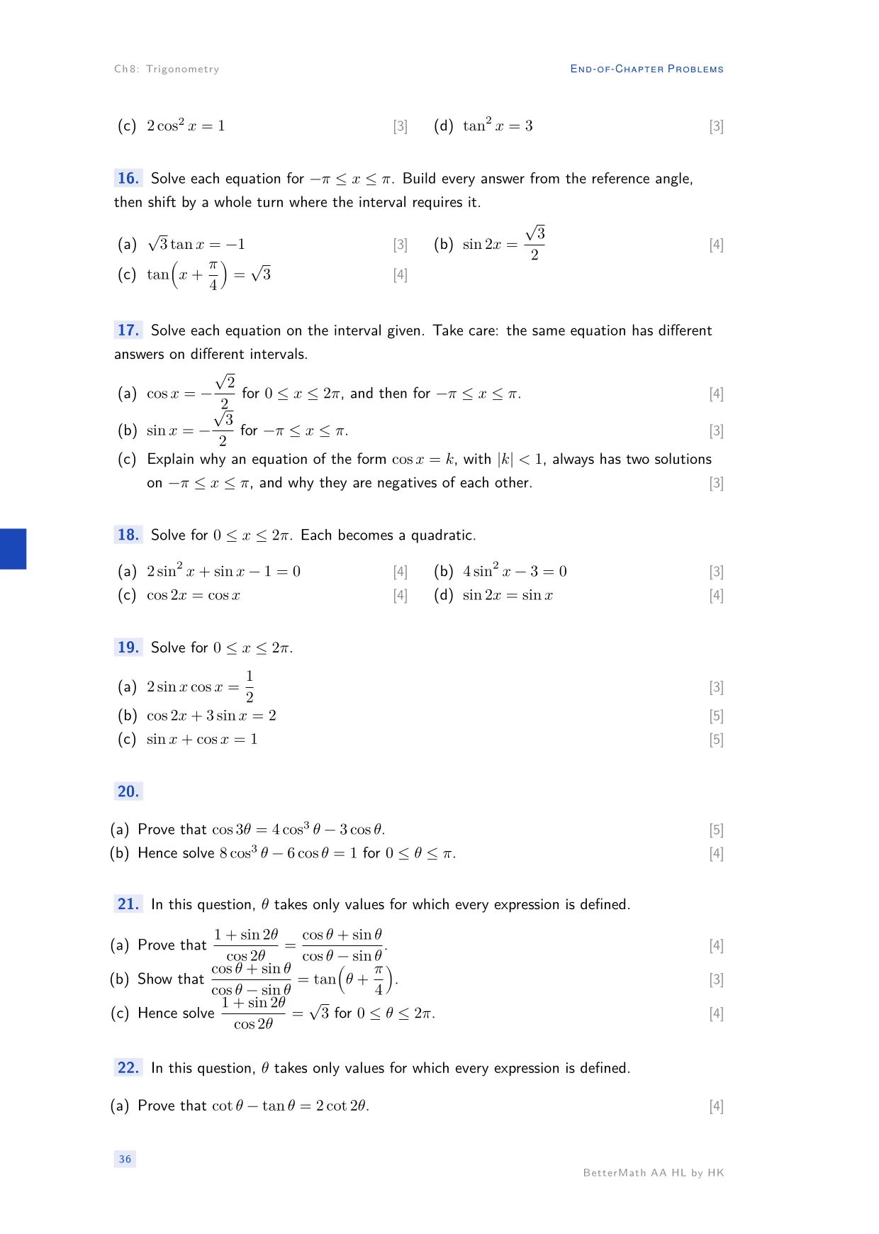 Chapter 8, Trigonometry, page 36