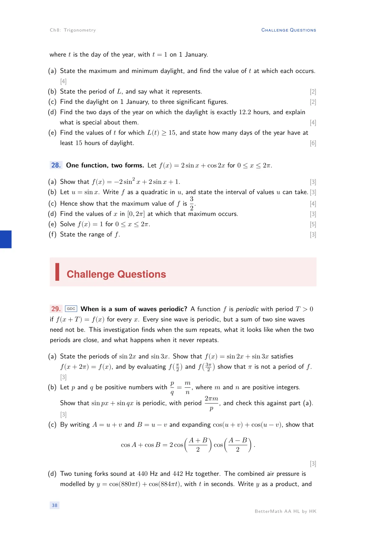 Chapter 8, Trigonometry, page 38