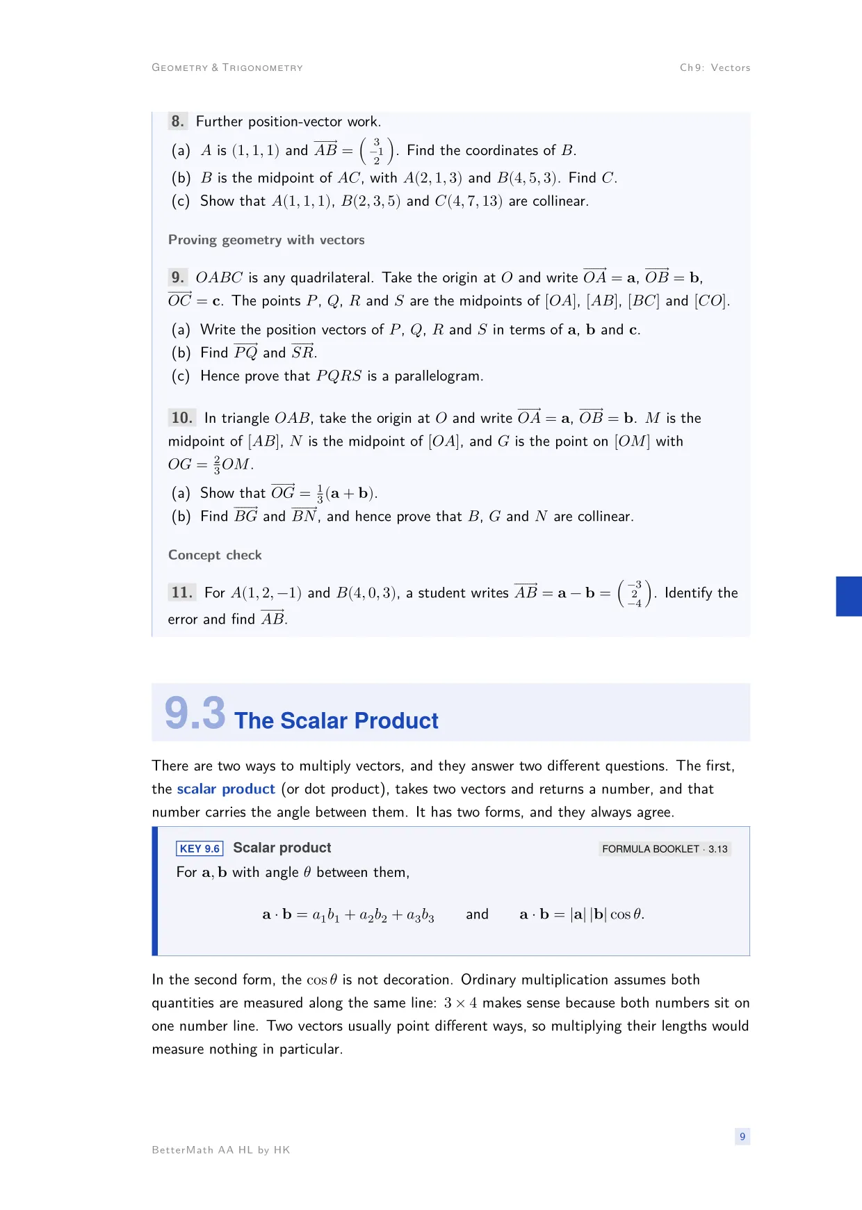 Chapter 9, Vectors, page 9