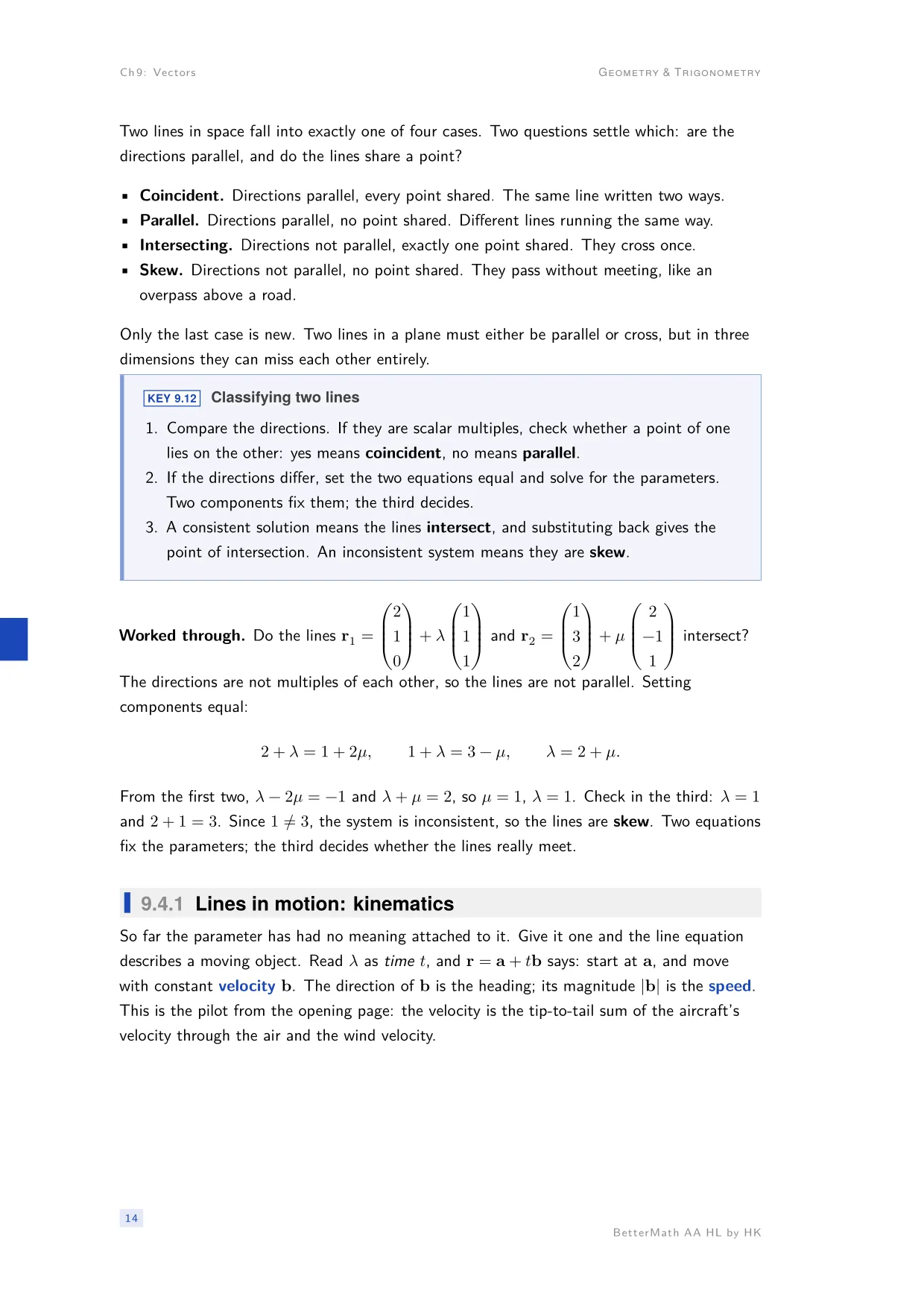 Chapter 9, Vectors, page 14