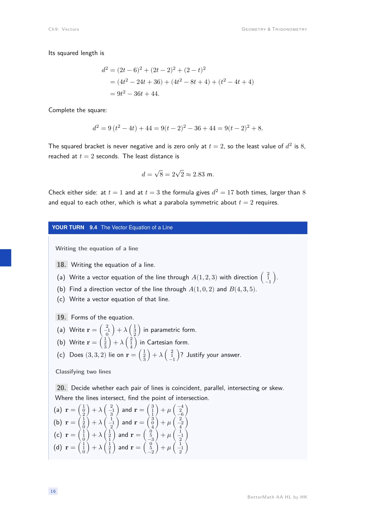 Chapter 9, Vectors, page 16