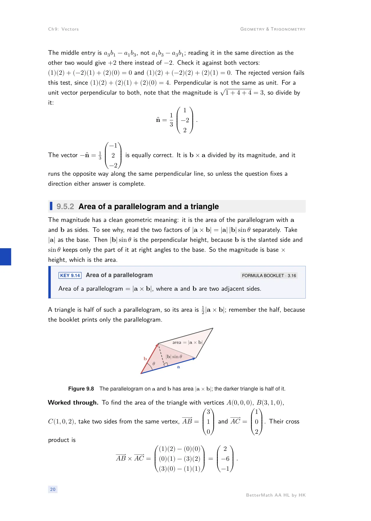 Chapter 9, Vectors, page 20