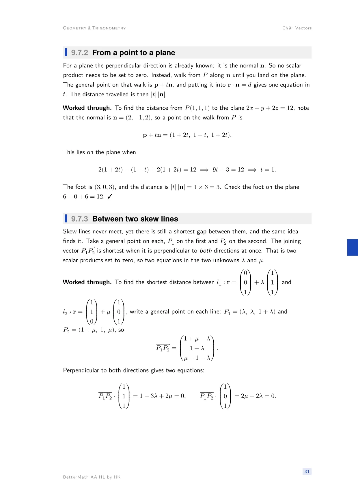 Chapter 9, Vectors, page 31