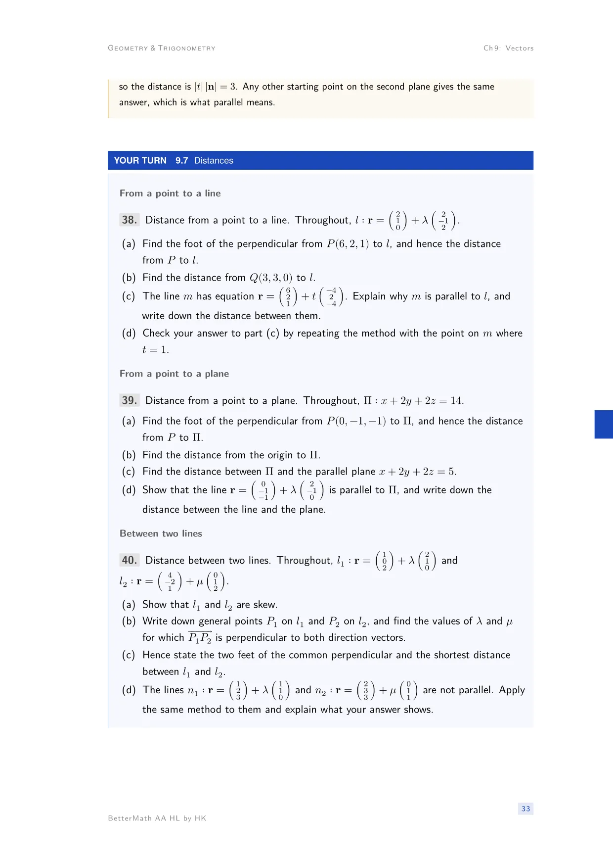 Chapter 9, Vectors, page 33