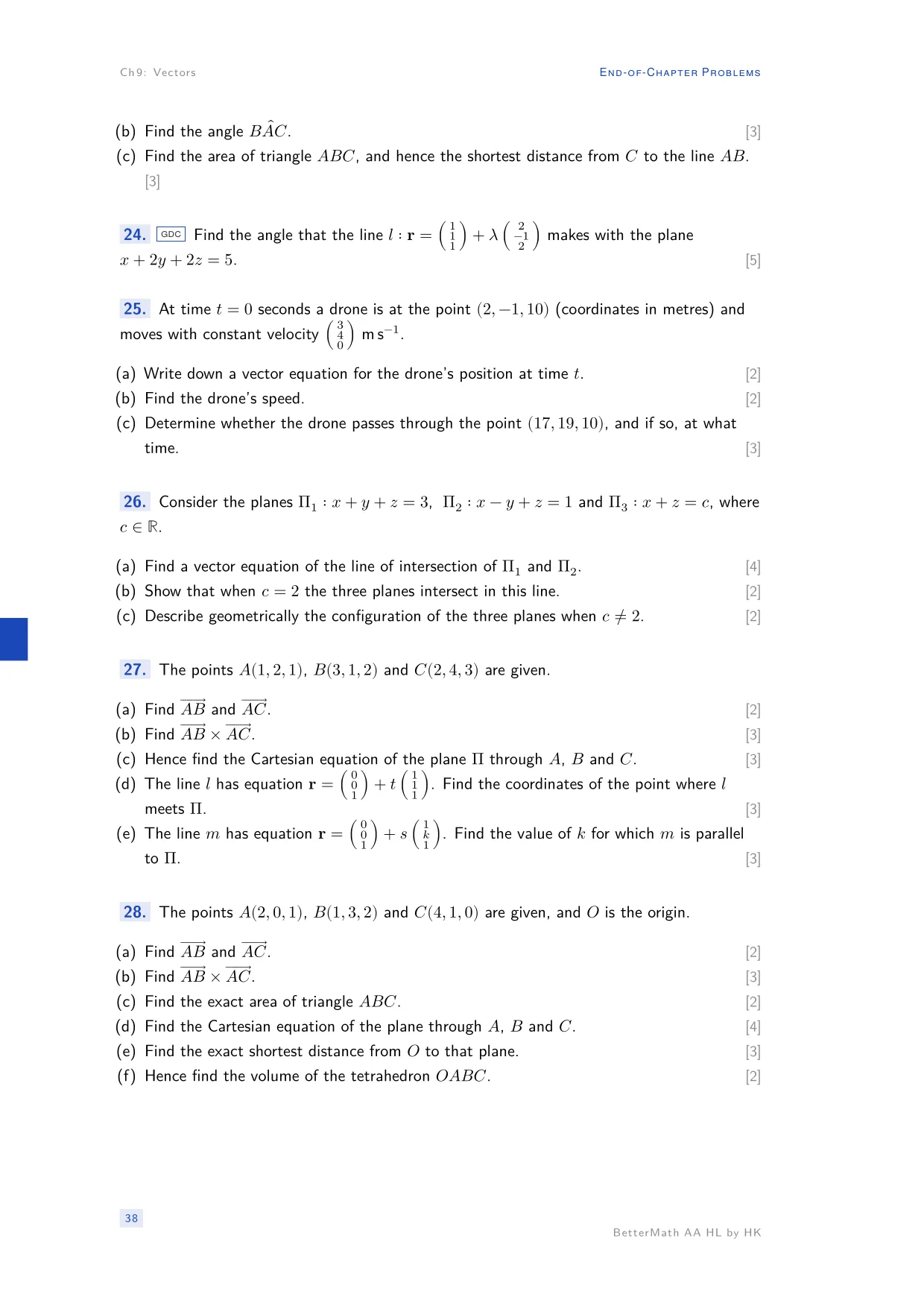 Chapter 9, Vectors, page 38