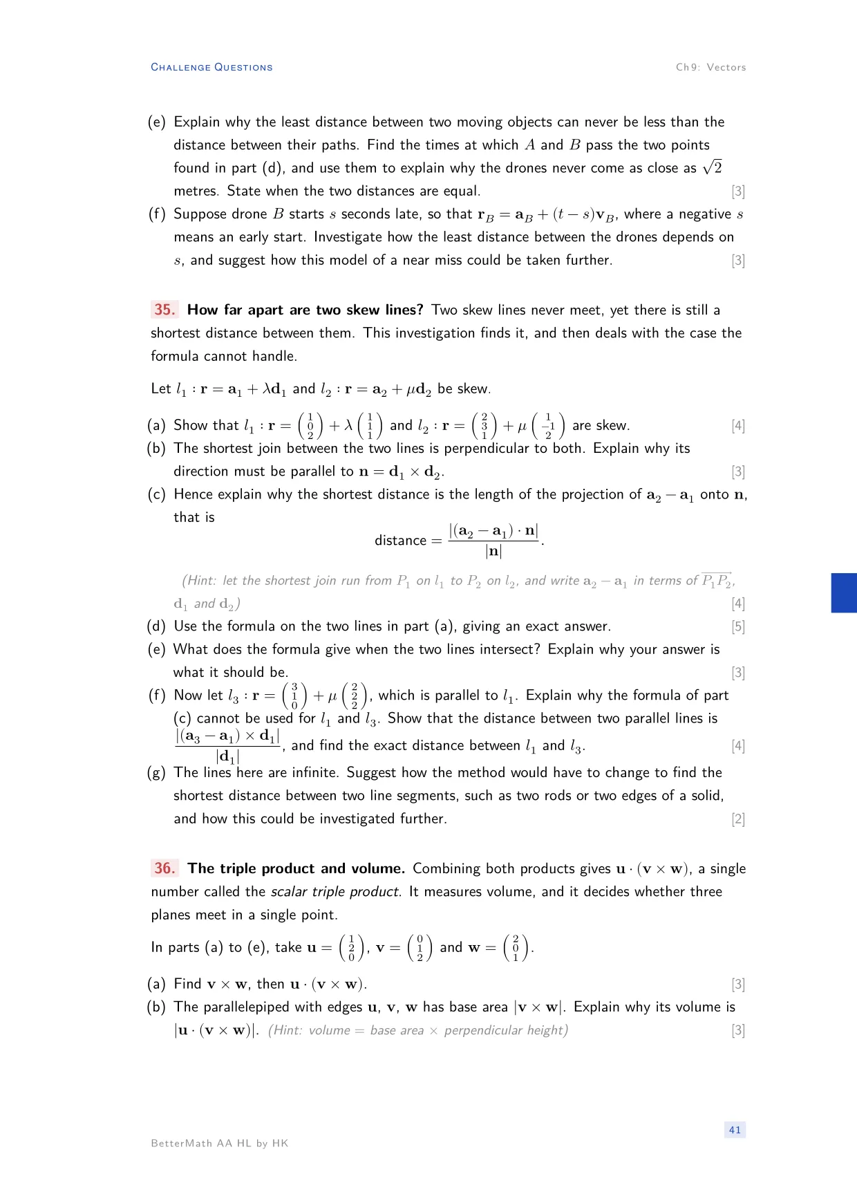 Chapter 9, Vectors, page 41
