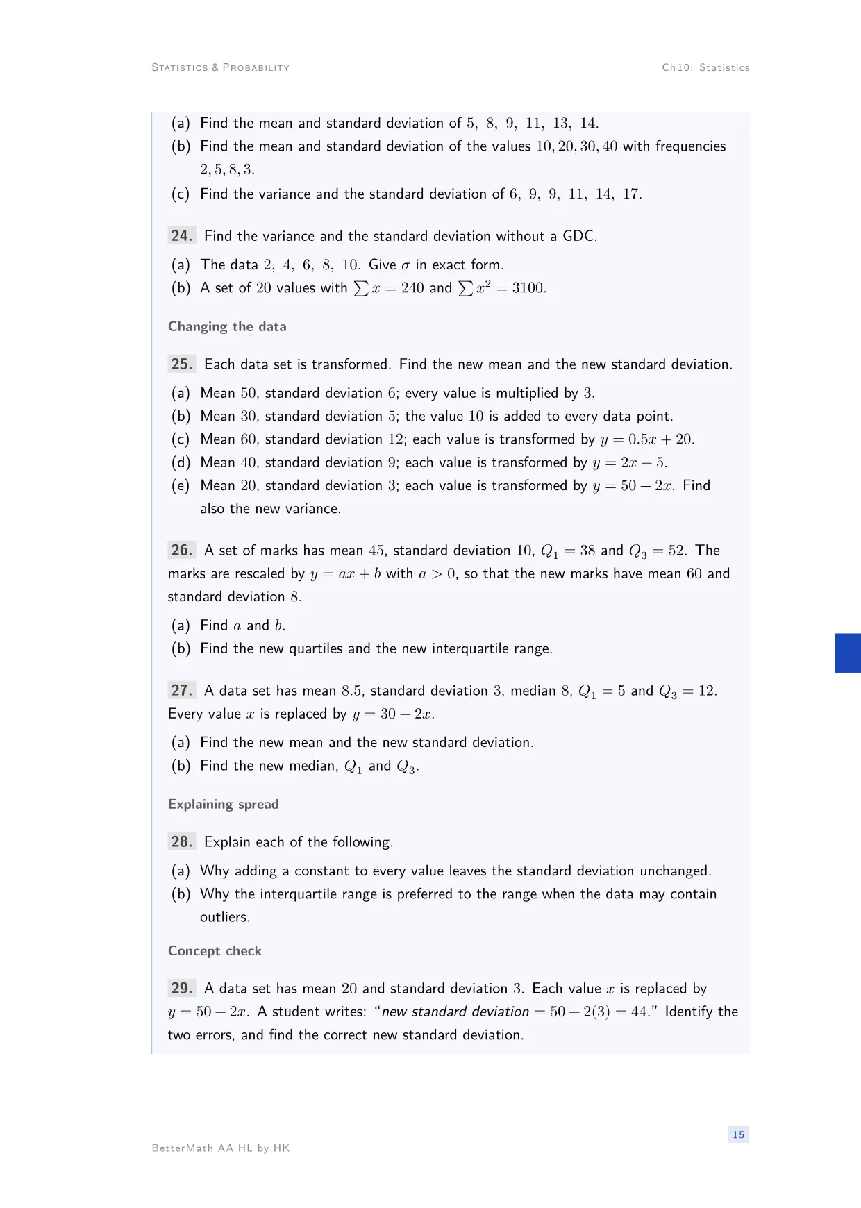 Chapter 10, Statistics, page 15