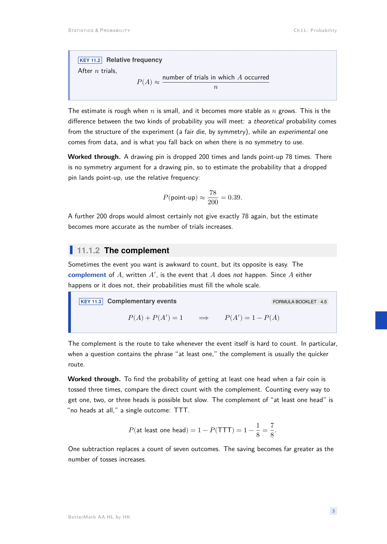 Chapter 11, Probability, page 3